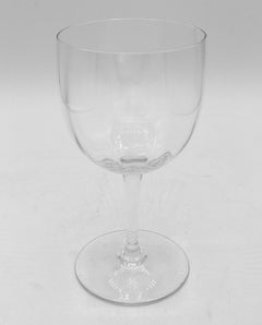 Set of 8 Baccarat Montaigne Optic Red Wines or Water Goblets