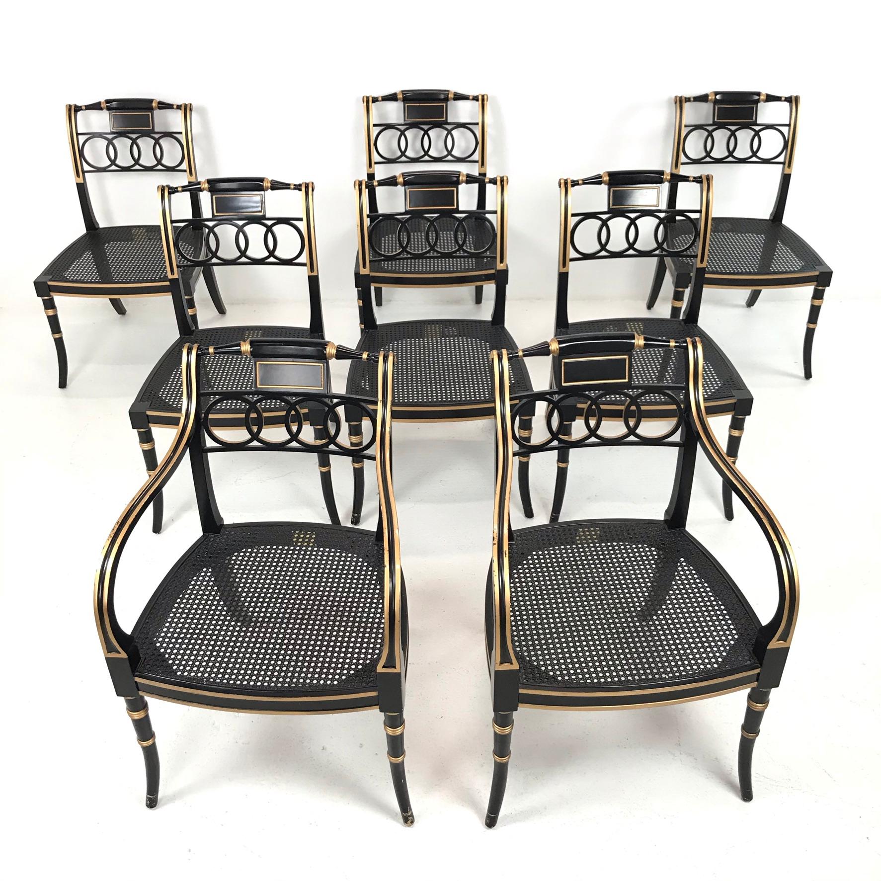 Set of 8 Baker Charleston Collection Dining Chairs 4