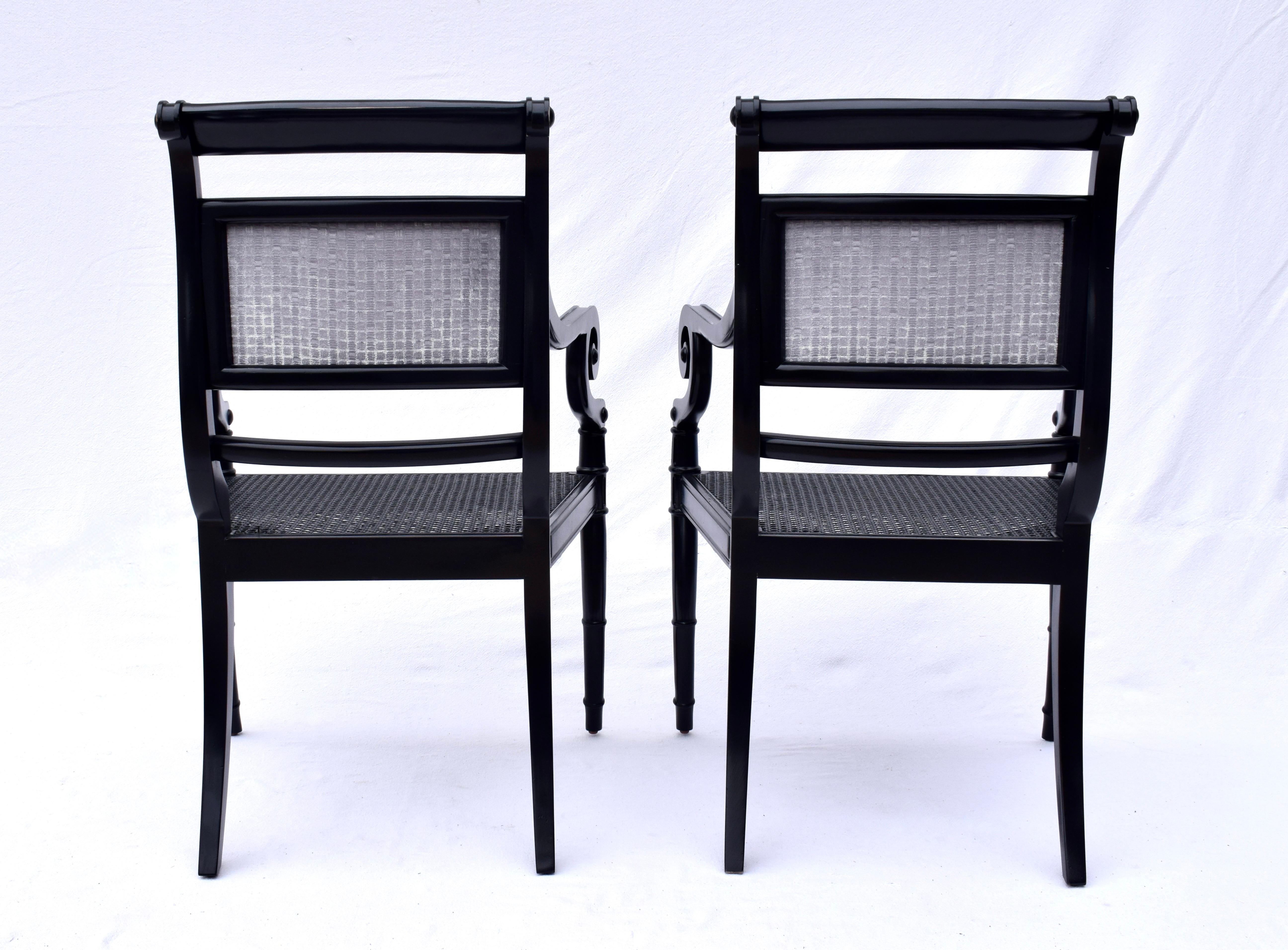 Set di 8 sedie da pranzo Baker in stile Regency in vendita 4