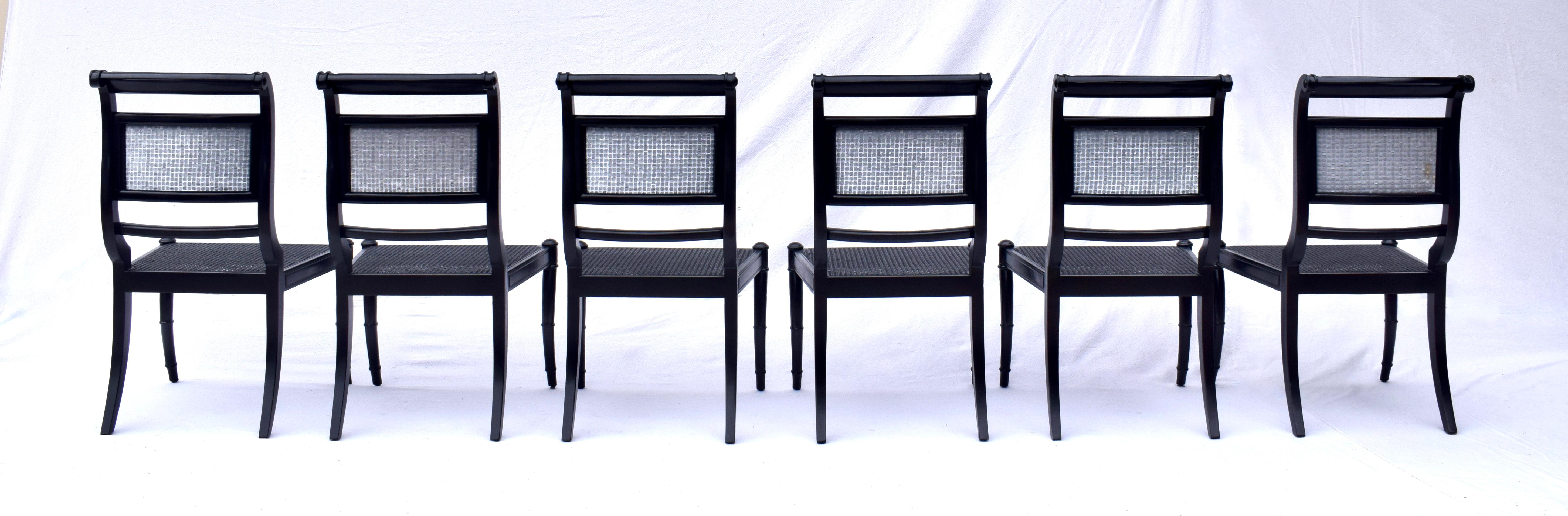 Set di 8 sedie da pranzo Baker in stile Regency in vendita 6