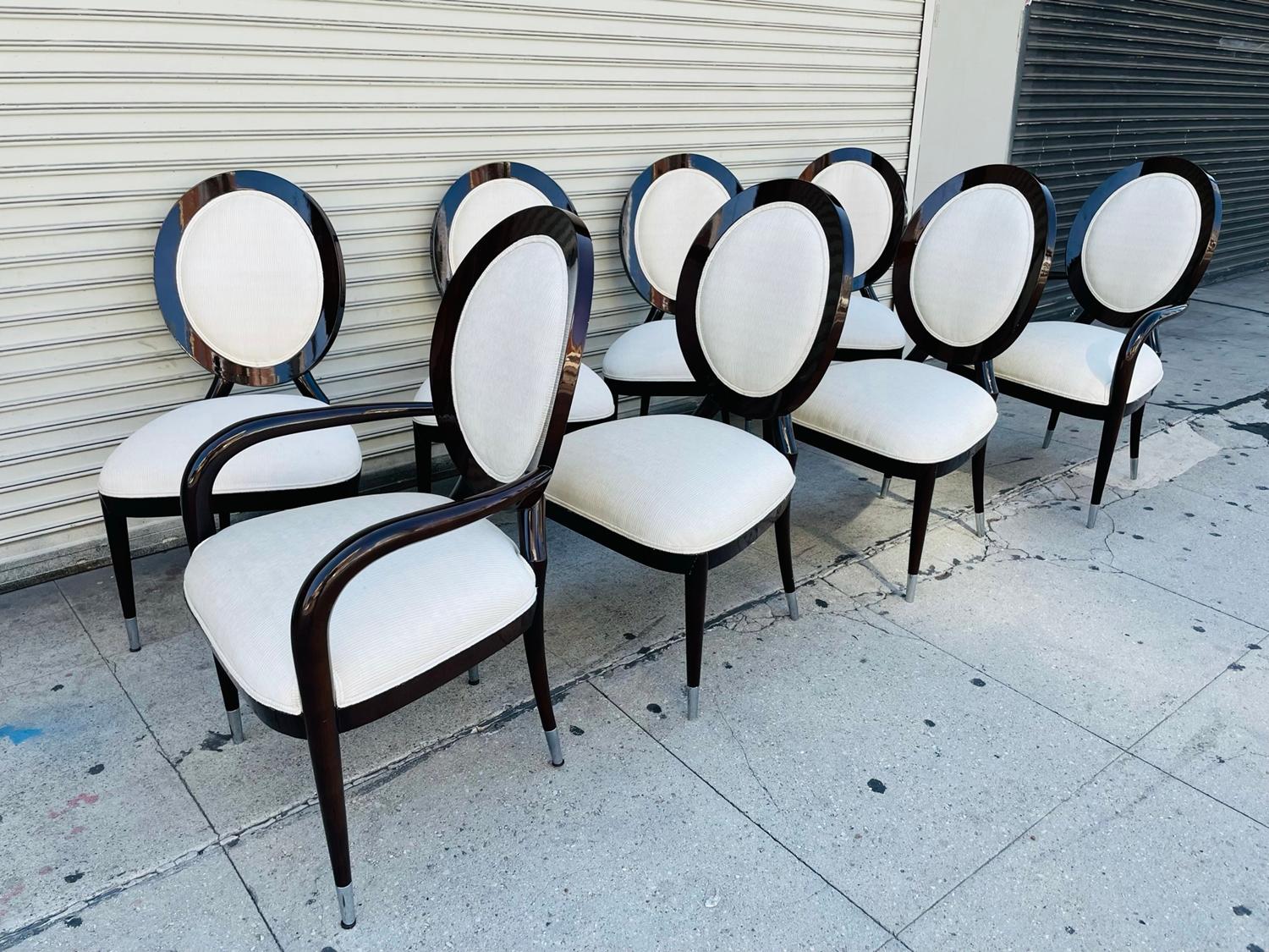 Set of 8 Ballonback Chairs, 6 Side Chairs & 2 Armchairs 4
