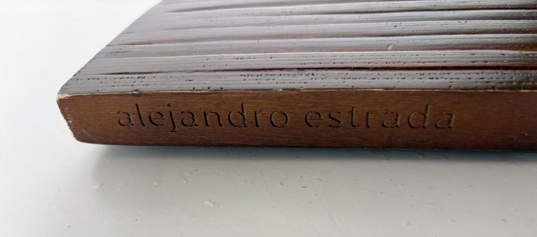 Bambù Set di 8 sedie da pranzo in bambù di Alejandro Estrada per Piegatto, anni 2000 in vendita