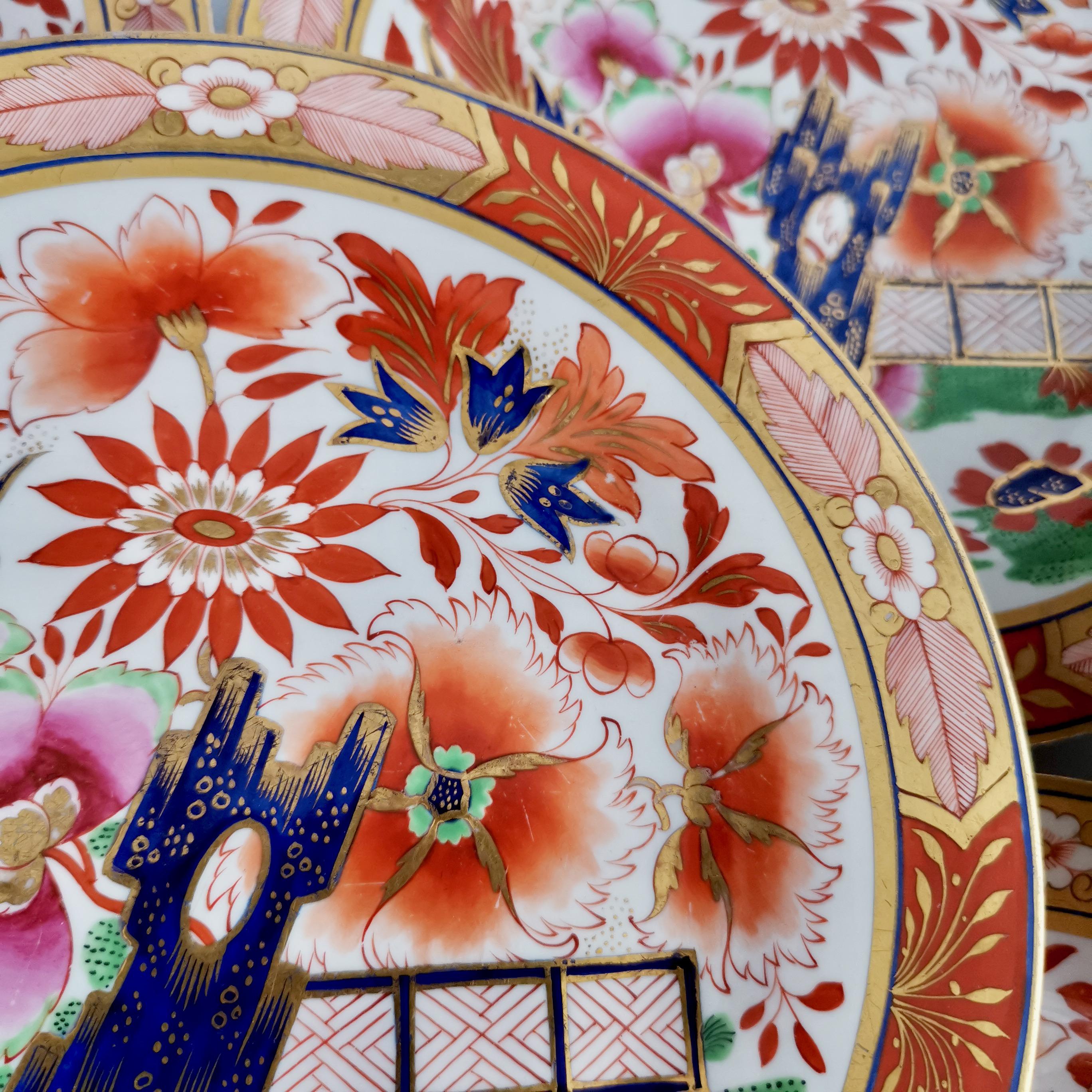 Juego de 8 Platos de Porcelana Barr Flight & Barr, Cerca de Imari, Regencia, 1811-1813 en venta 5