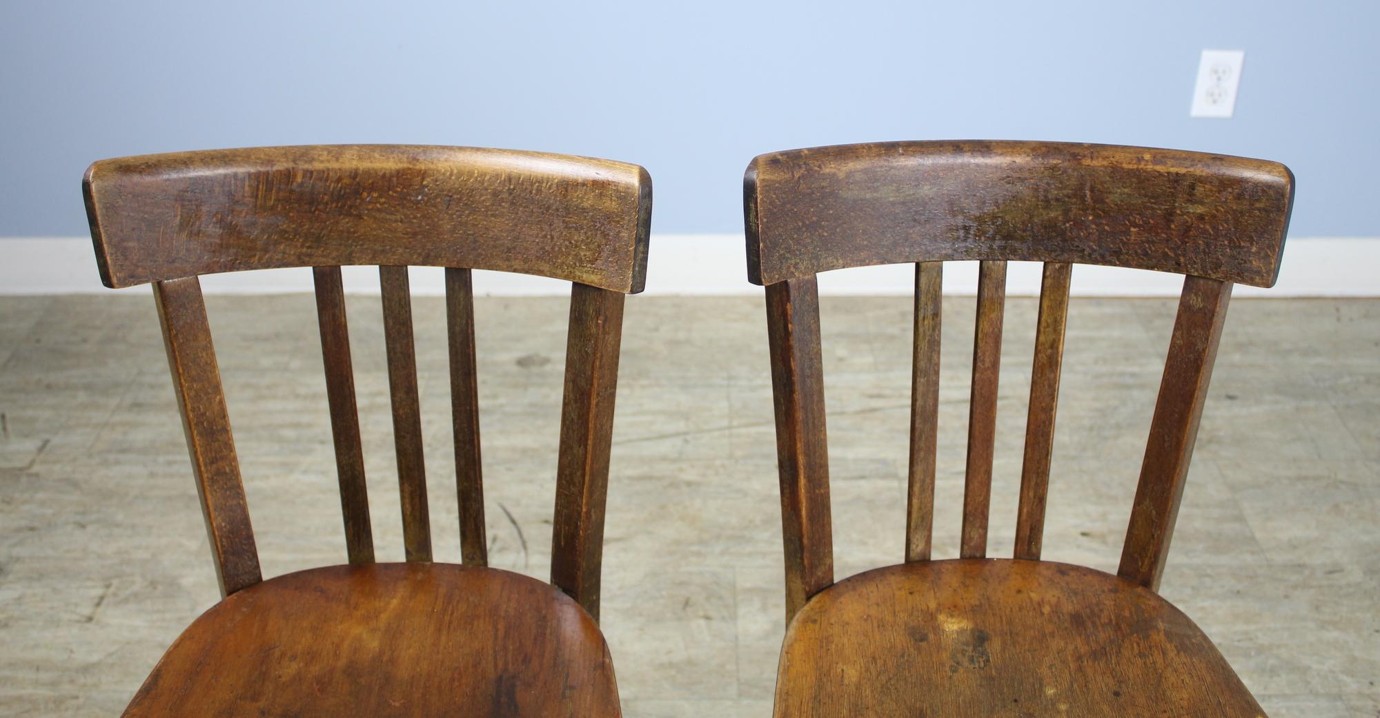 Set of 8 Baumann Bentwood Bistro Chairs In Good Condition In Port Chester, NY