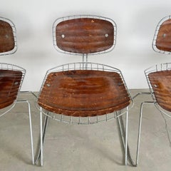 Lot de 8 chaises « Beaubourg Pompidou » signées Cadestin et Laurent, France, années 1970
