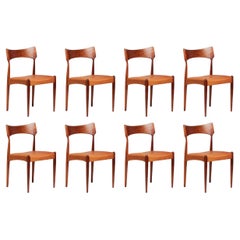Set of 8 Bernard Petersen Rosewood Dining Chairs, C1960s