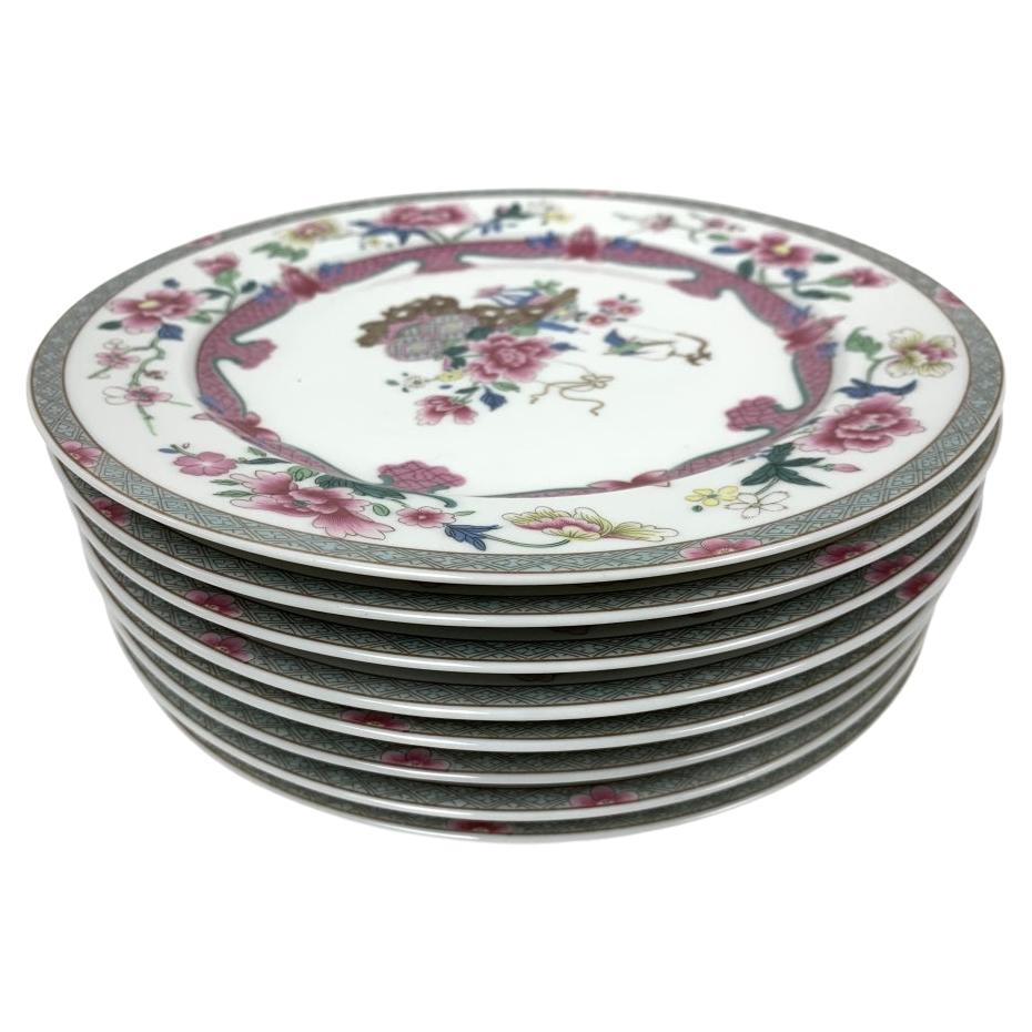 Cineserie Set di 8 piatti da insalata Bernardaud Limoges Macassar venduti da Asprey in vendita
