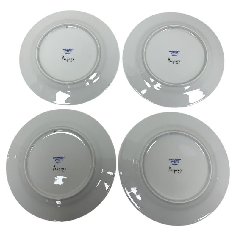 Francese Set di 8 piatti da insalata Bernardaud Limoges Macassar venduti da Asprey in vendita