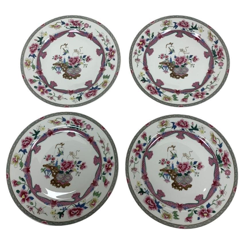 XX secolo Set di 8 piatti da insalata Bernardaud Limoges Macassar venduti da Asprey in vendita