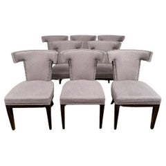 Set Of 8 Bernhardt Mercer Upholstered Dining Chairs