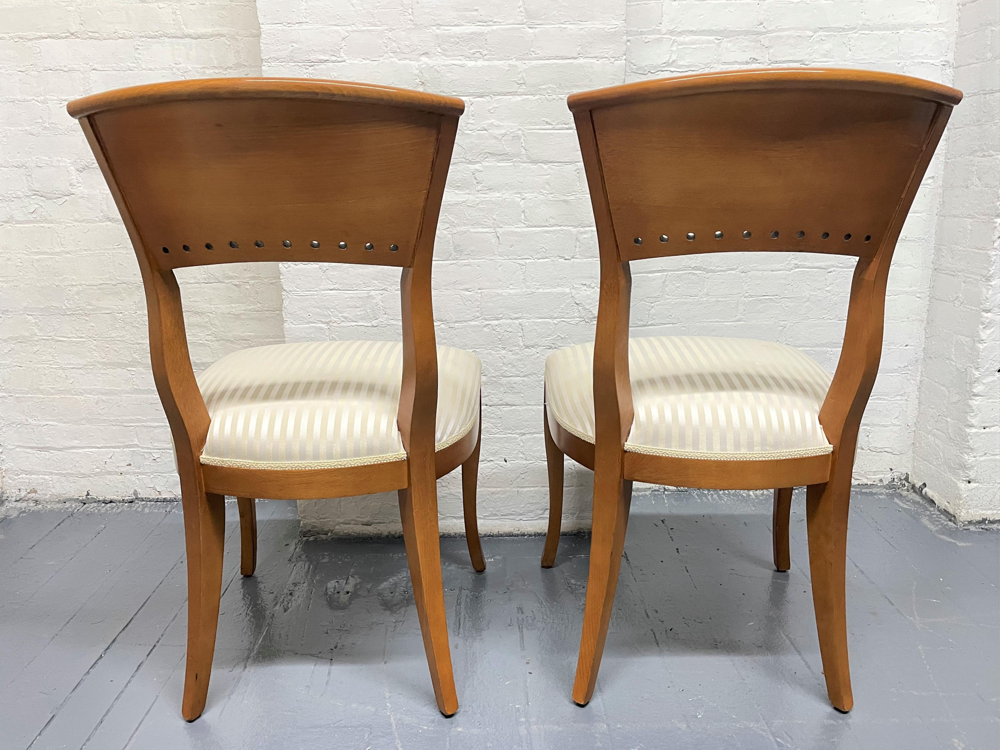 Set of 8 Biedermeier Style Dining Chairs For Sale 1