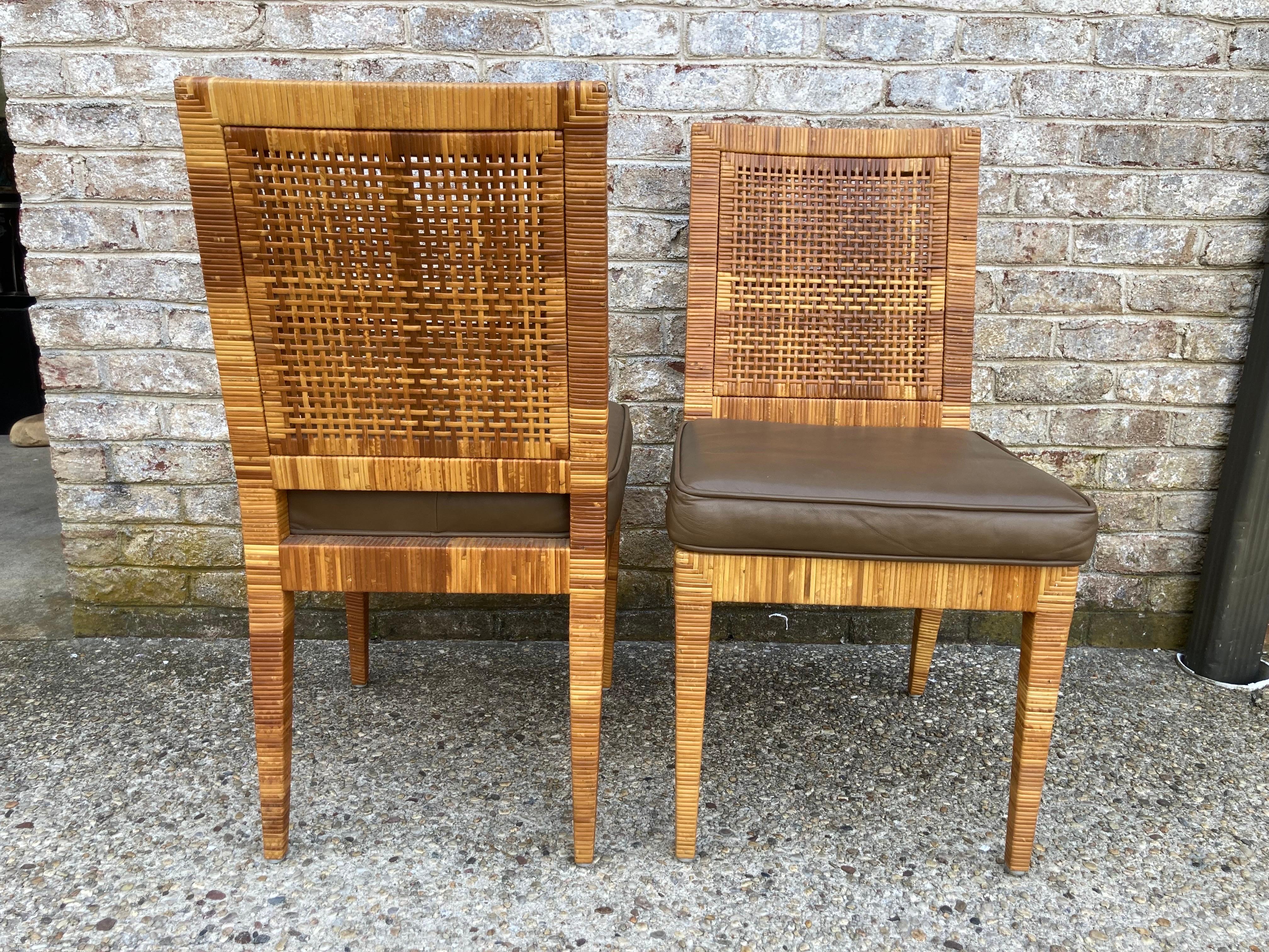 Set of 8 Bielecky Brothers Dining Chairs In Good Condition For Sale In East Hampton, NY