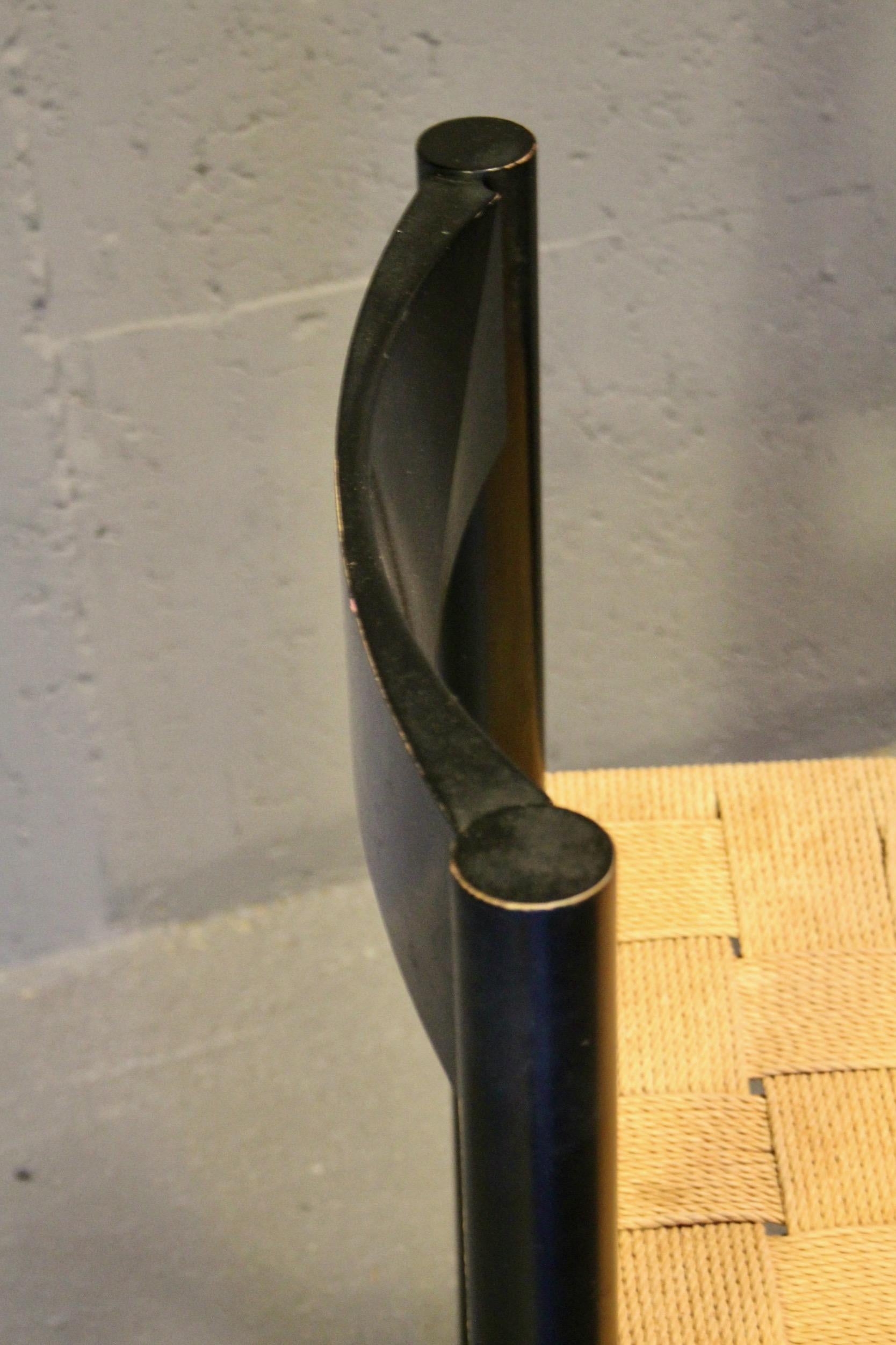 Set di 8 sedie in bianco e nero in vendita 4