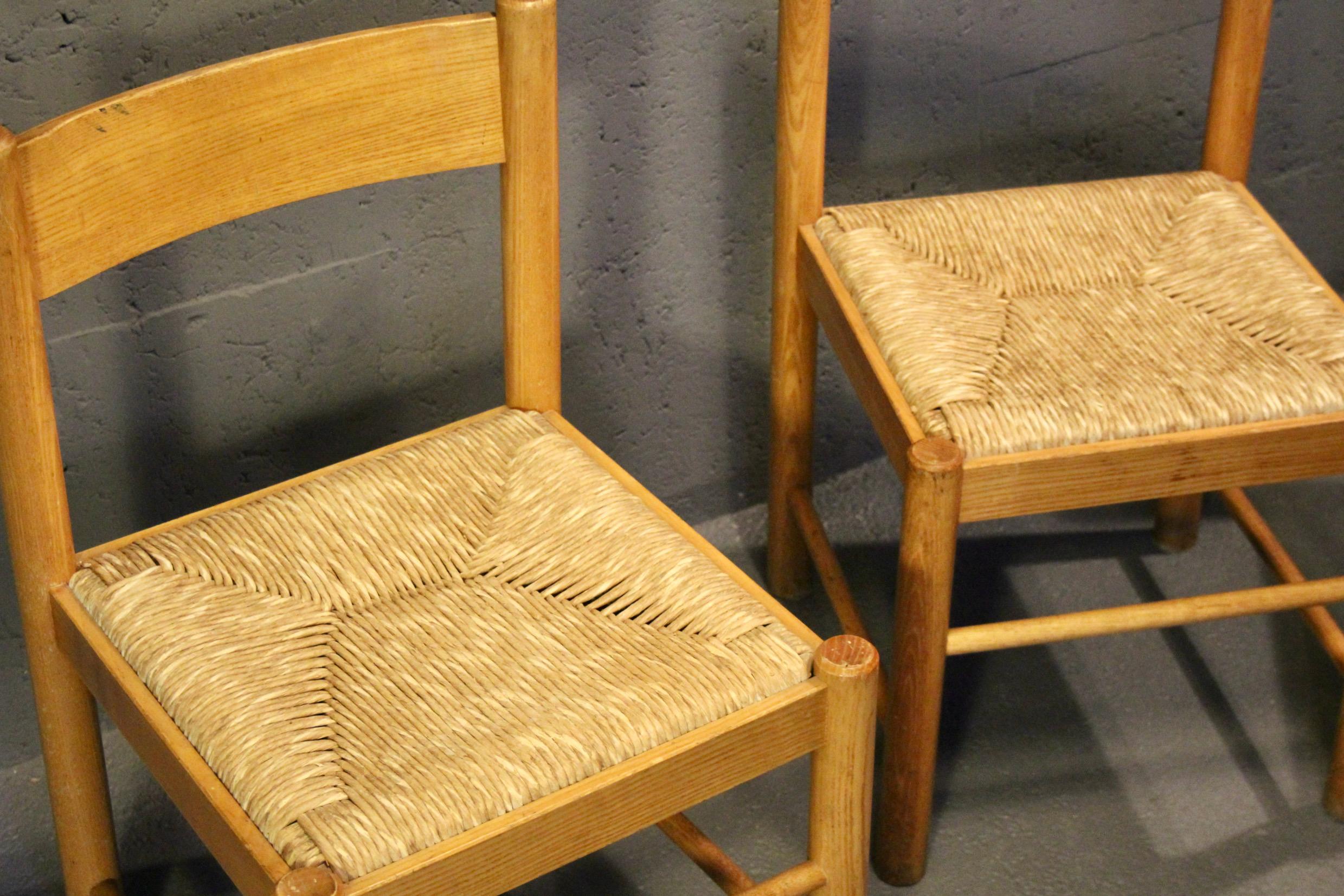 Set di 8 sedie in bianco e nero in vendita 11