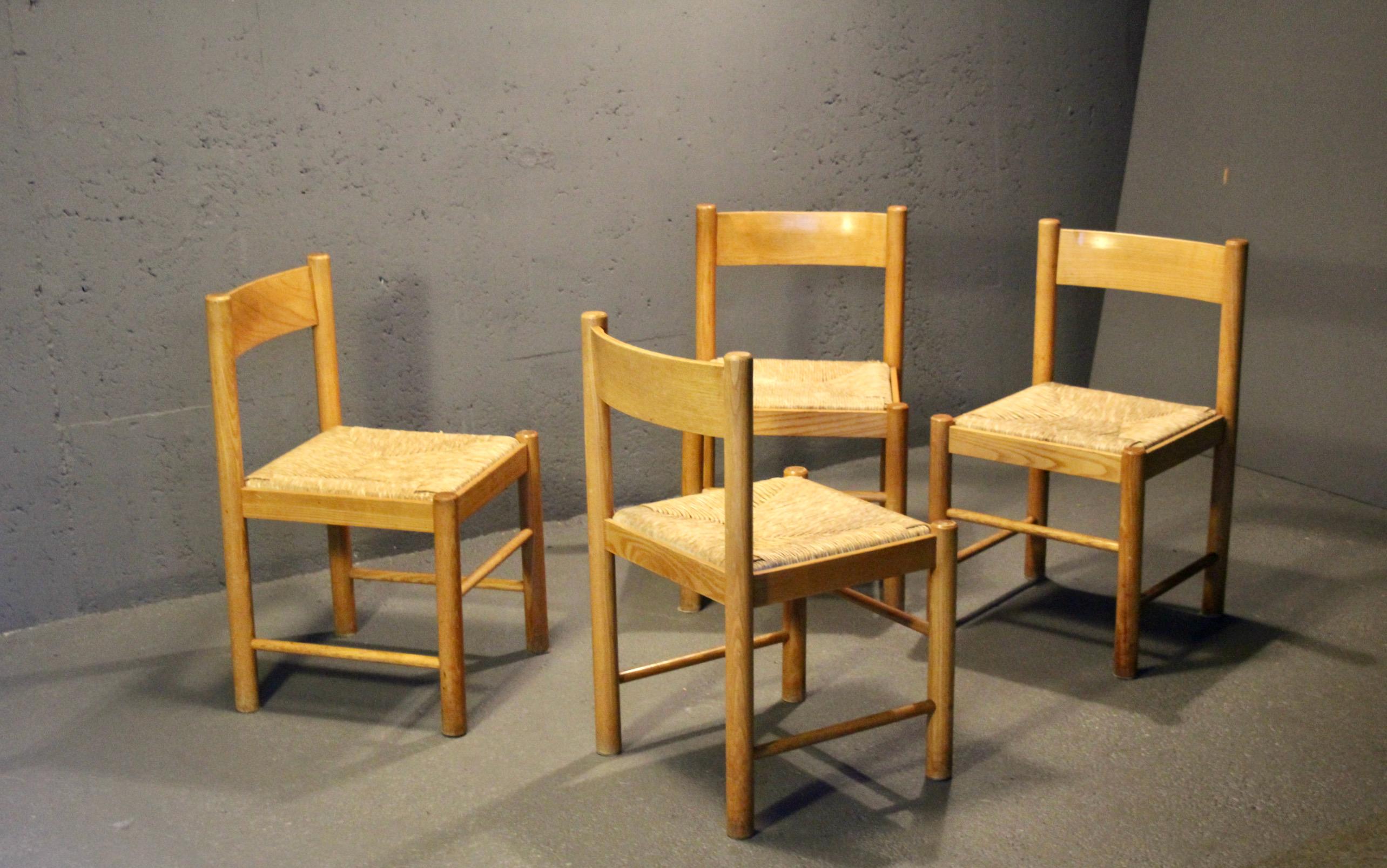 Set di 8 sedie in bianco e nero In condizioni buone in vendita a grand Lancy, CH