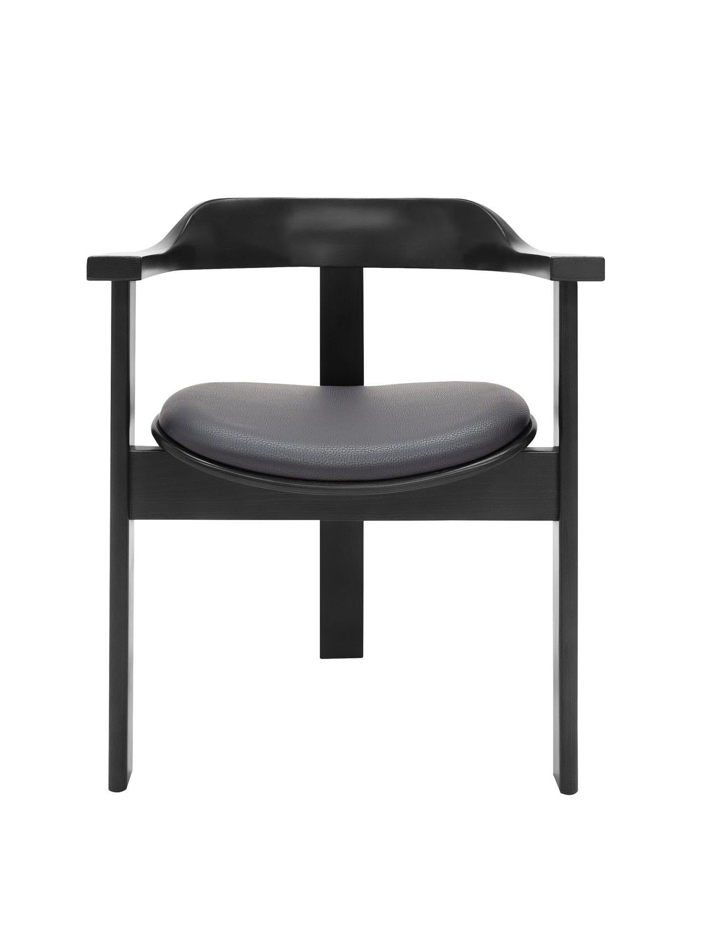 Mid-Century Modern Mid Century Modern 8 Black Haussmann chair, Robert & Trix Haussmann, Design 1964 For Sale
