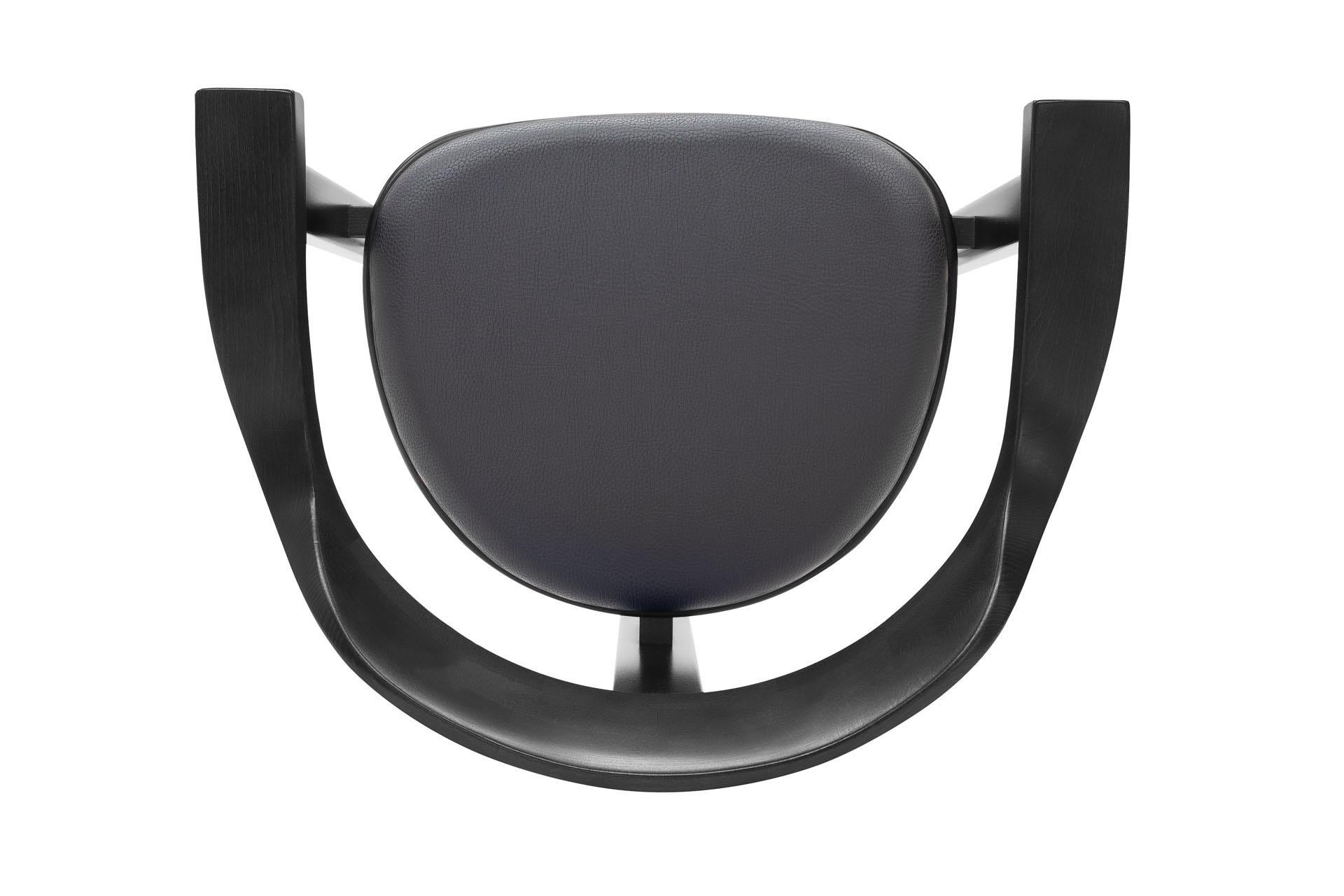 Mid Century Modern 8 Black Haussmann chair, Robert & Trix Haussmann, Design 1964 For Sale 1