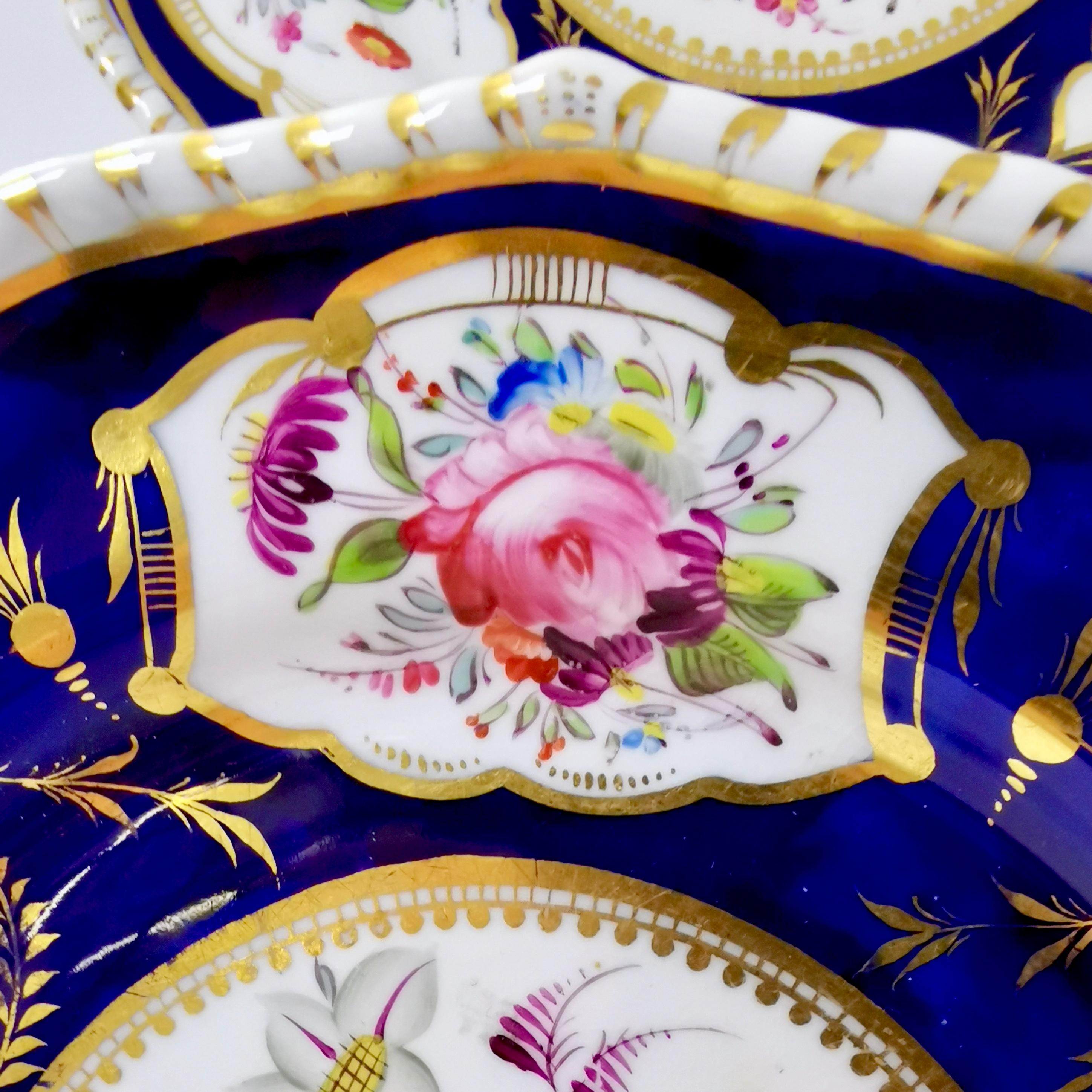 Set of 8 Bloor Derby Dessert Plates, 1825-1830 4