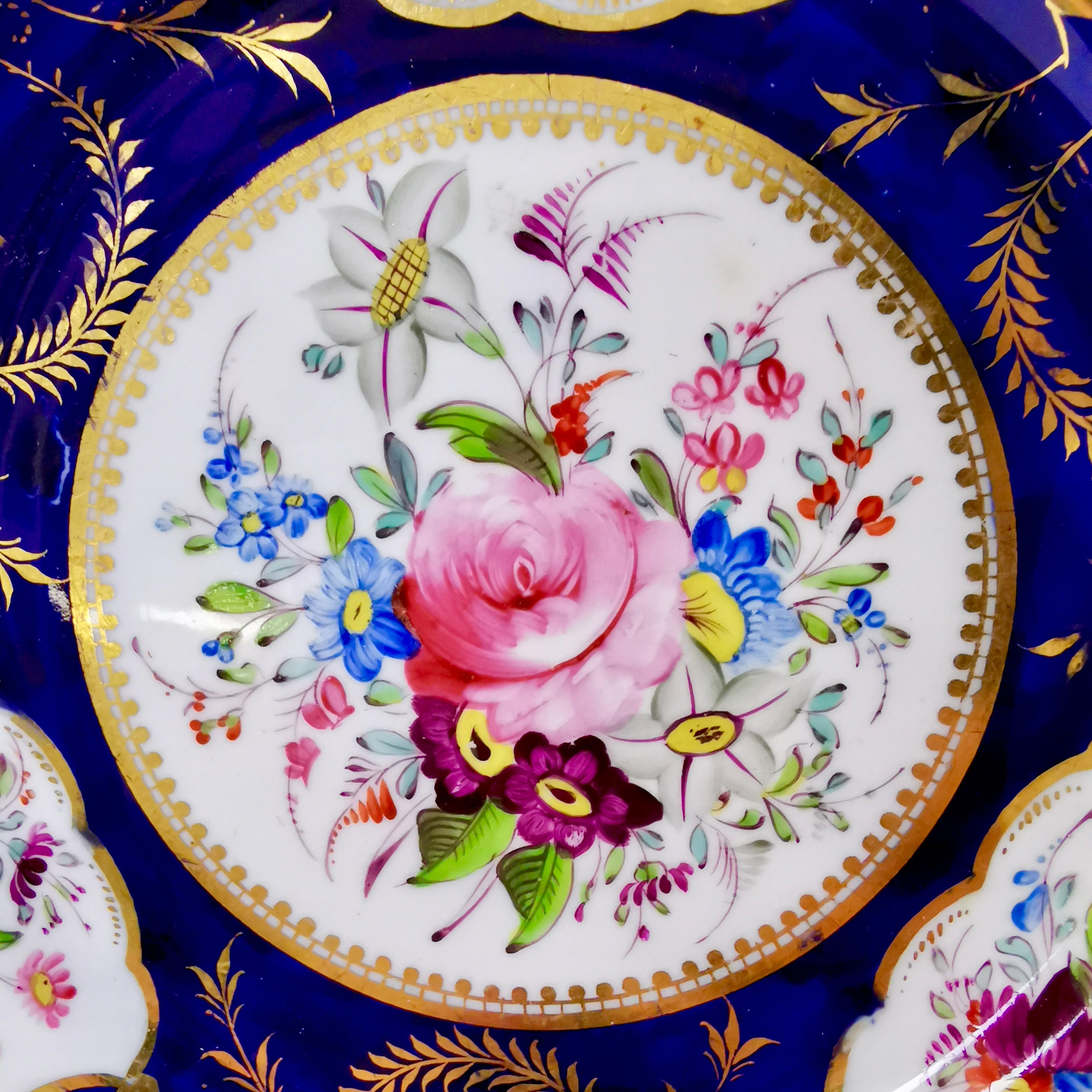 Set of 8 Bloor Derby Dessert Plates, 1825-1830 In Good Condition In London, GB