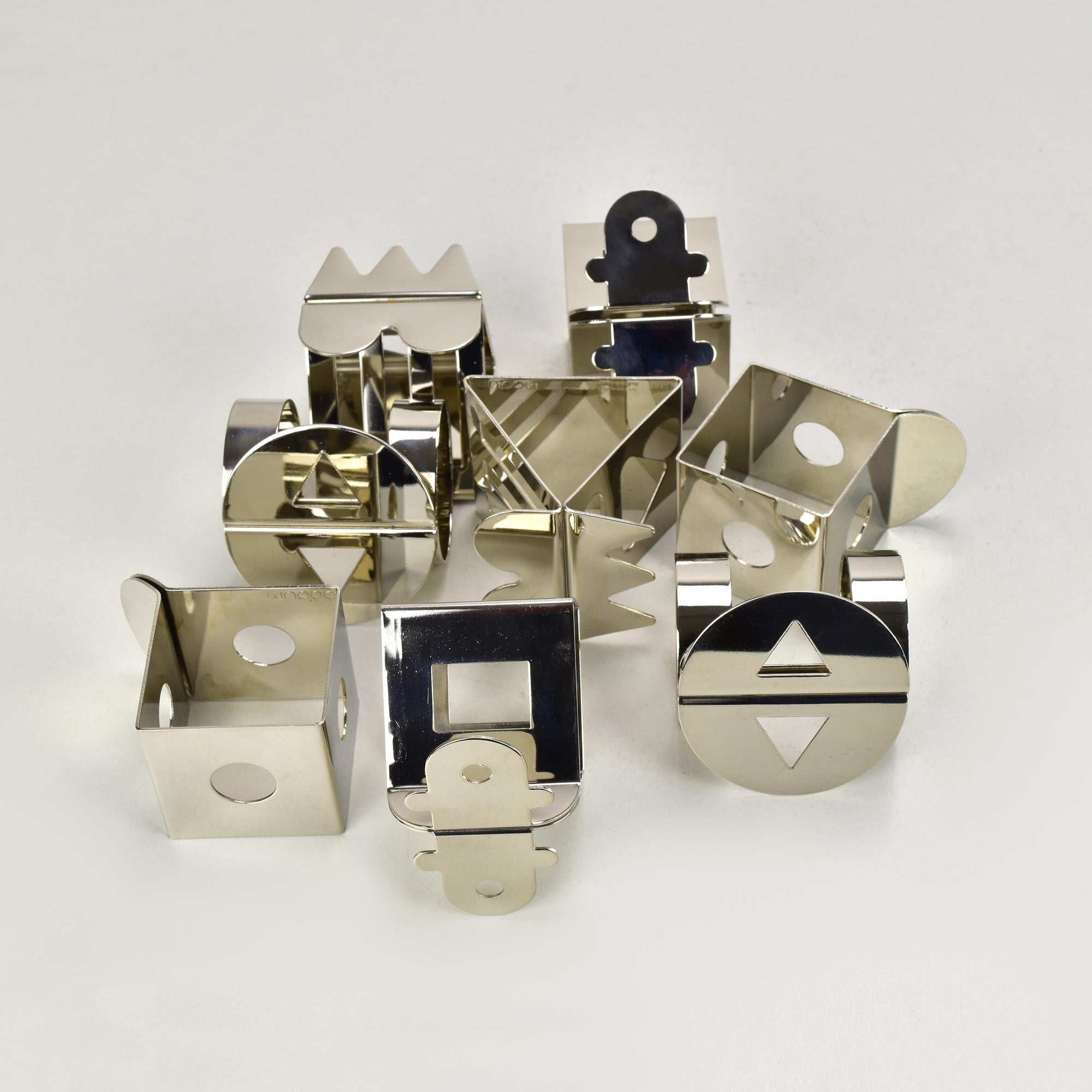 Set of 8 Bodum Postmodern Napkin Rings by Jumi Chan & Nathalie Du Pasquier (Deutsch) im Angebot
