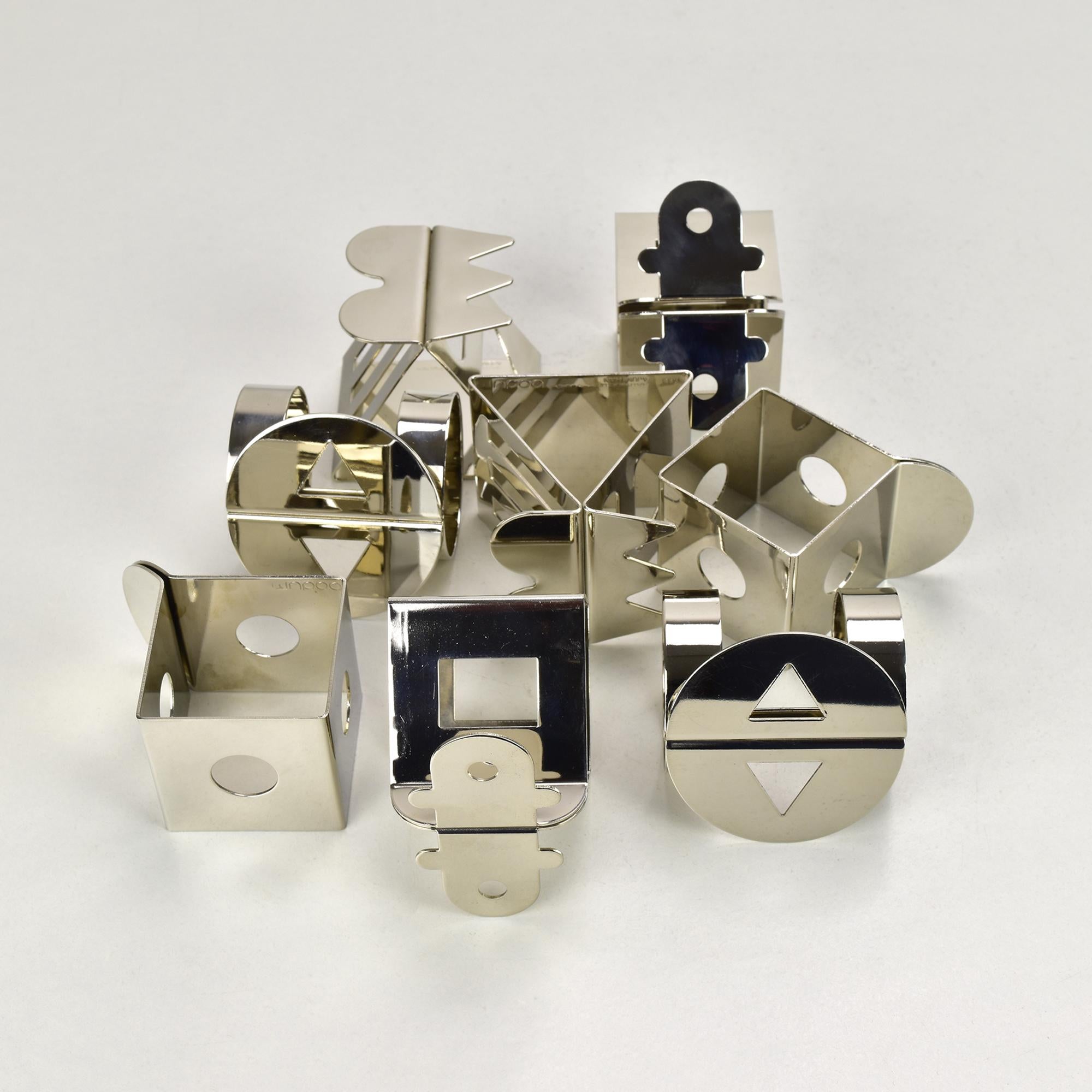 Set of 8 Bodum Postmodern Napkin Rings by Jumi Chan & Nathalie Du Pasquier im Zustand „Gut“ im Angebot in Bad Säckingen, DE