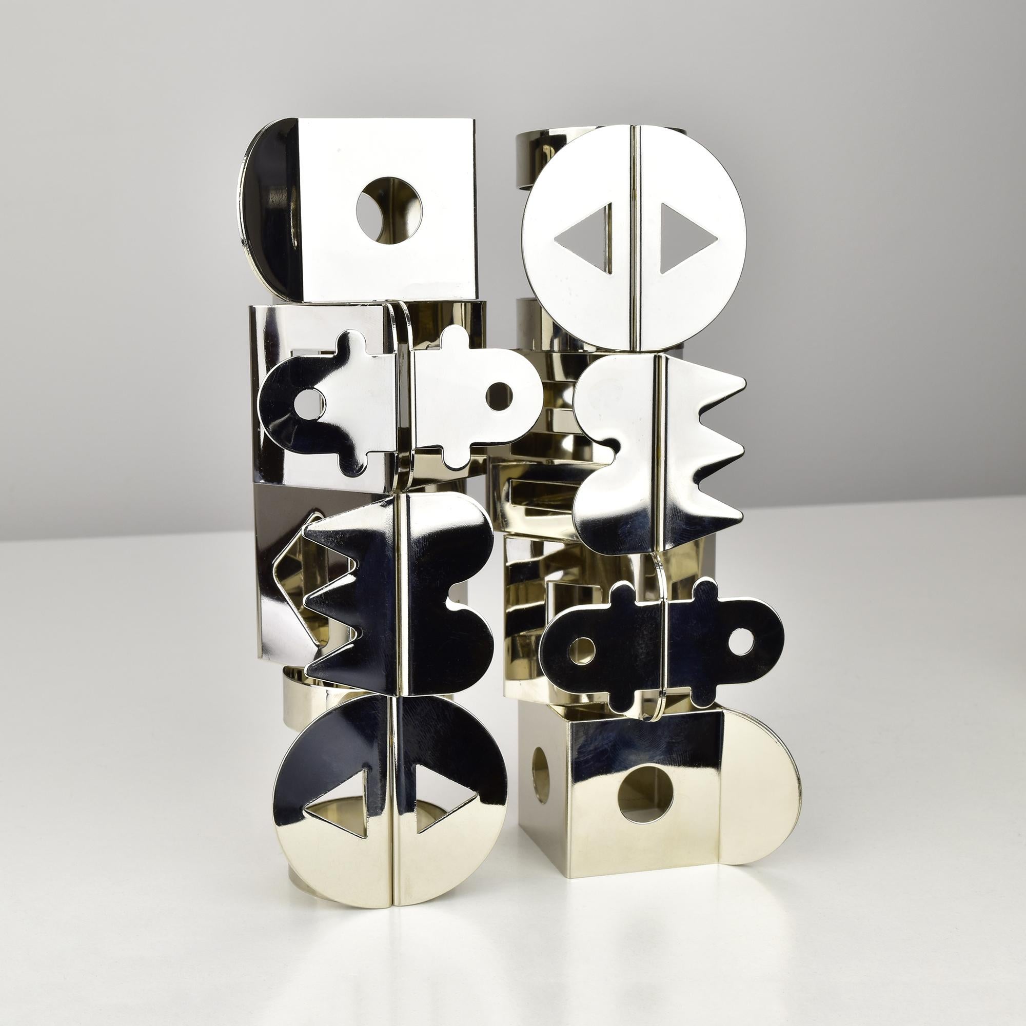 Set of 8 Bodum Postmodern Napkin Rings by Jumi Chan & Nathalie Du Pasquier im Angebot 1