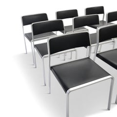 Set of 8 Bridge Chairs by Carlo Tamborini for Pallucco