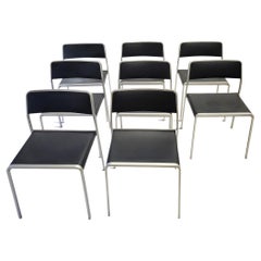 Set of 8 Bridge Chairs by Carlo Tamborini for Pallucco