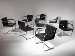 Satz von 8 Beistellstühlen „Brno“ von Ludwig Mies van der Rohe für Knoll