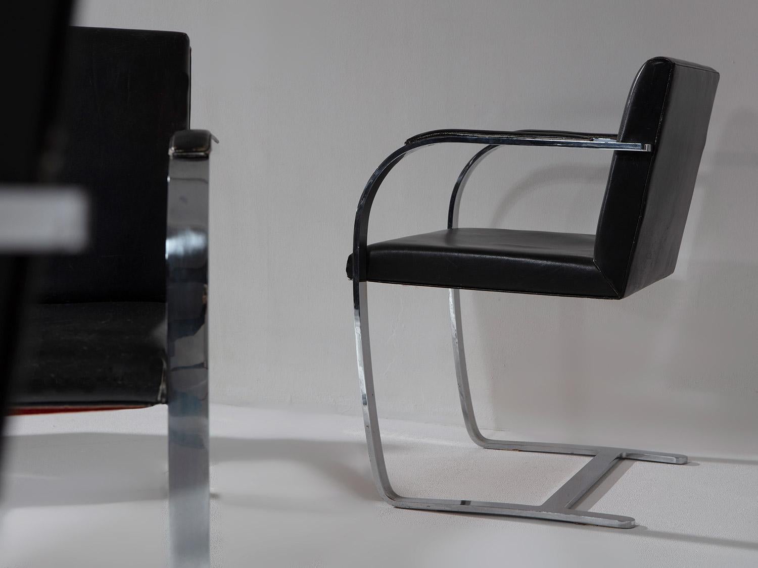 Ensemble de 8 chaises d'appointrno de Ludwig Mies van der Rohe pour Knoll en vente 1