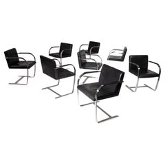 Set of 8 "Brno" Side Chairs by Ludwig Mies van der Rohe for Knoll
