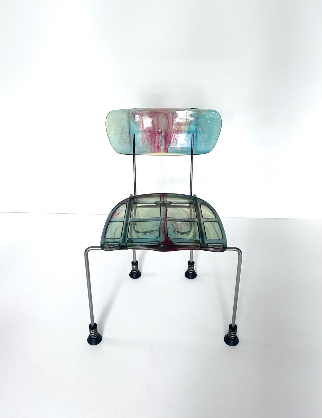 Ensemble de 8 chaises Broadway, Gaetano Pesce, Bernini, 1993 en vente 5