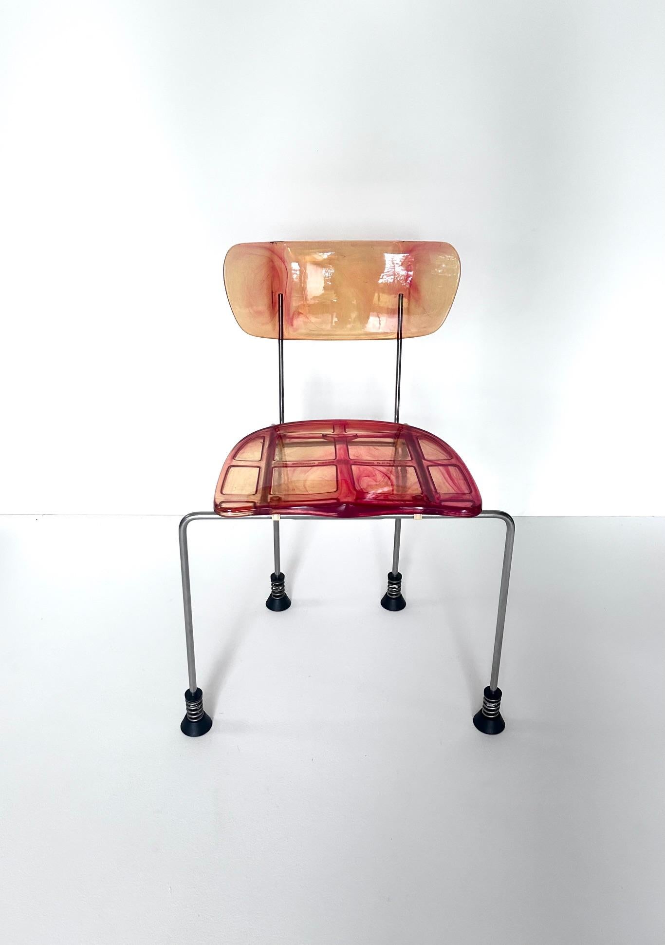 Ensemble de 8 chaises Broadway, Gaetano Pesce, Bernini, 1993 en vente 11