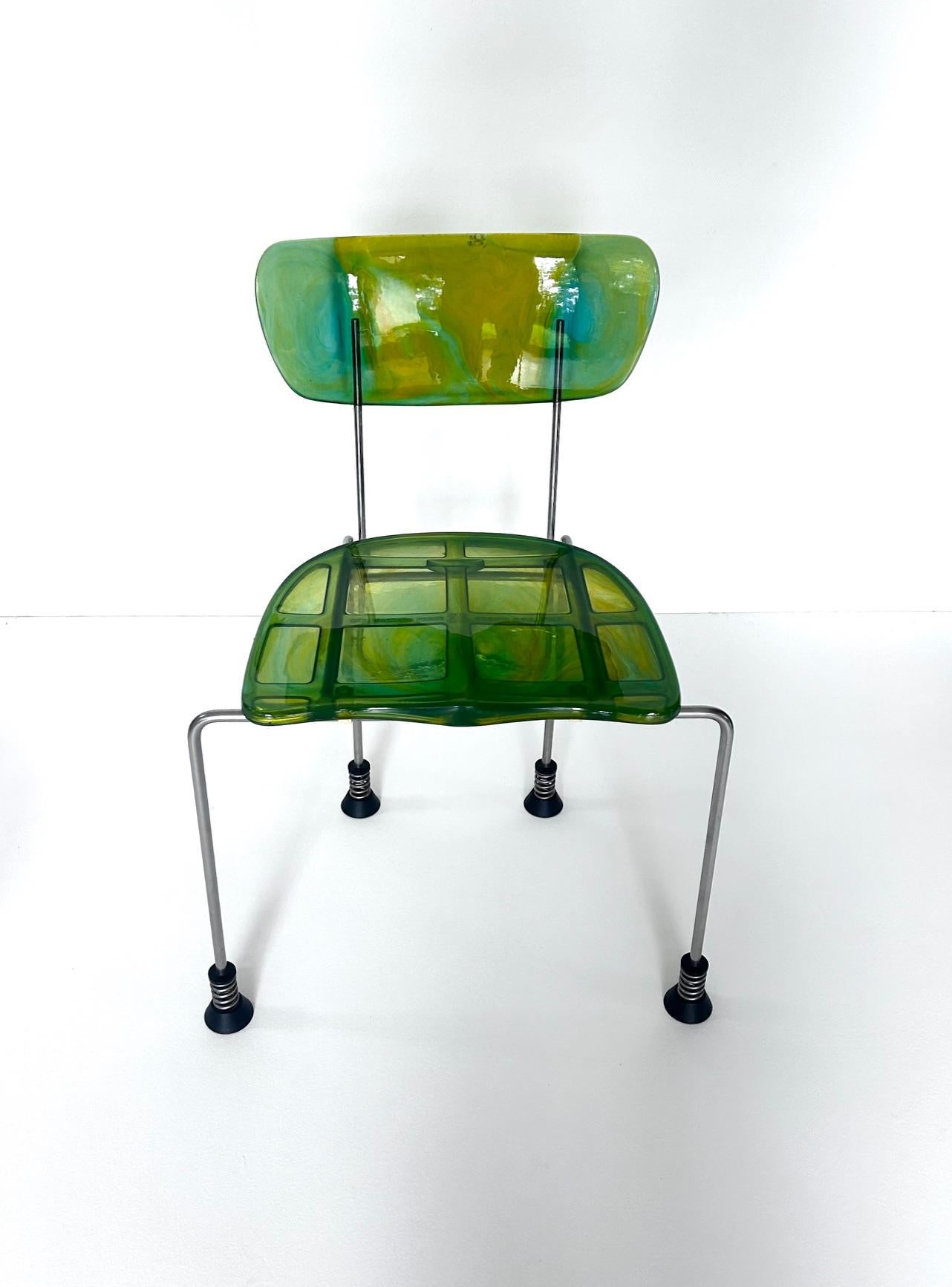 Rare ensemble de 8 chaises Broadway, Gaetano Pesce, Bernini, 1993

Chaises 