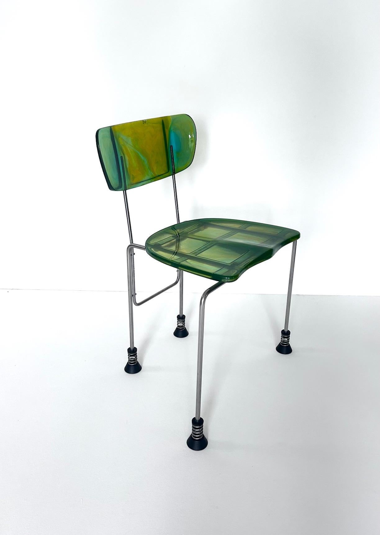italien Ensemble de 8 chaises Broadway, Gaetano Pesce, Bernini, 1993 en vente