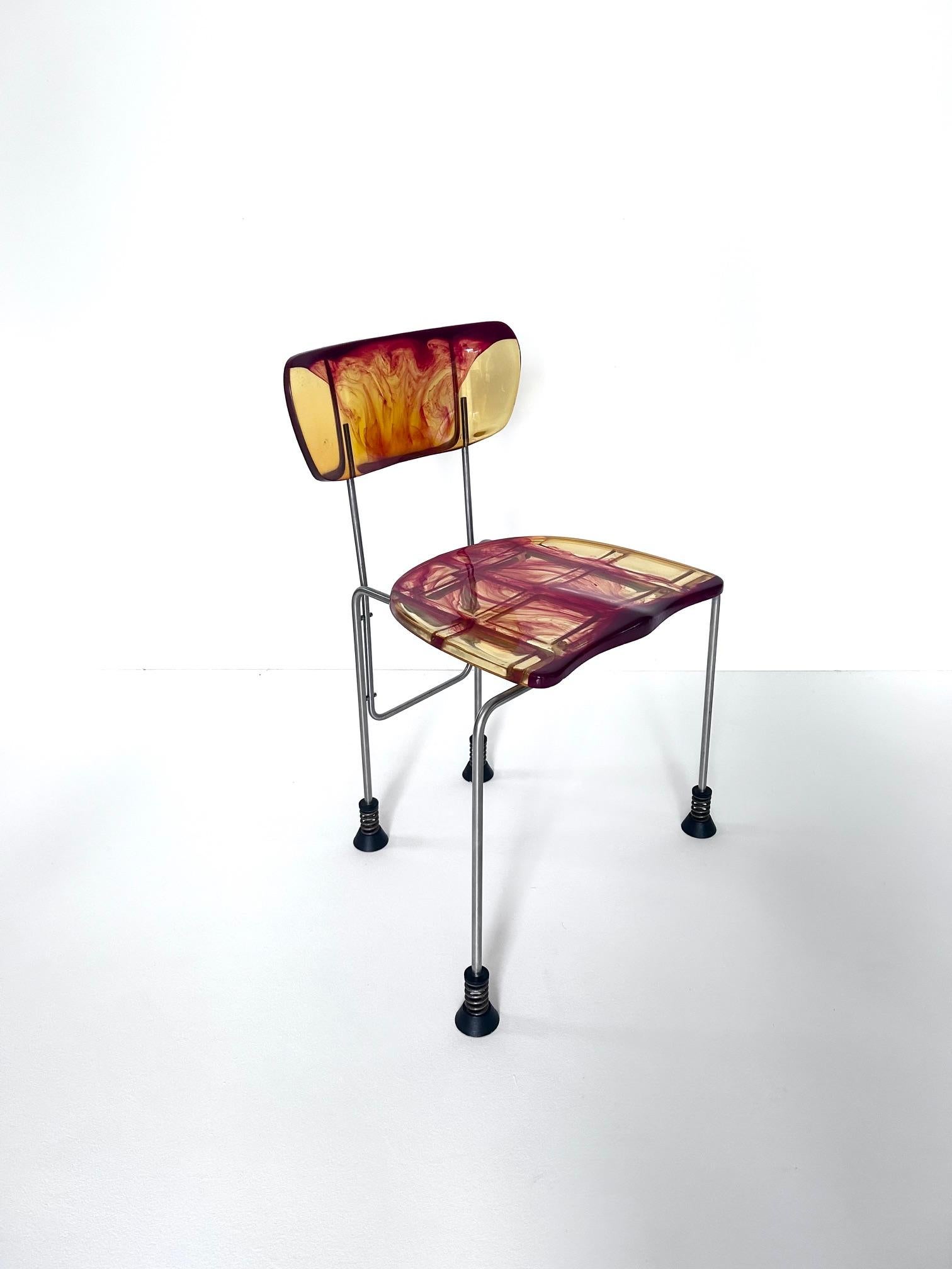 Ensemble de 8 chaises Broadway, Gaetano Pesce, Bernini, 1993 en vente 3