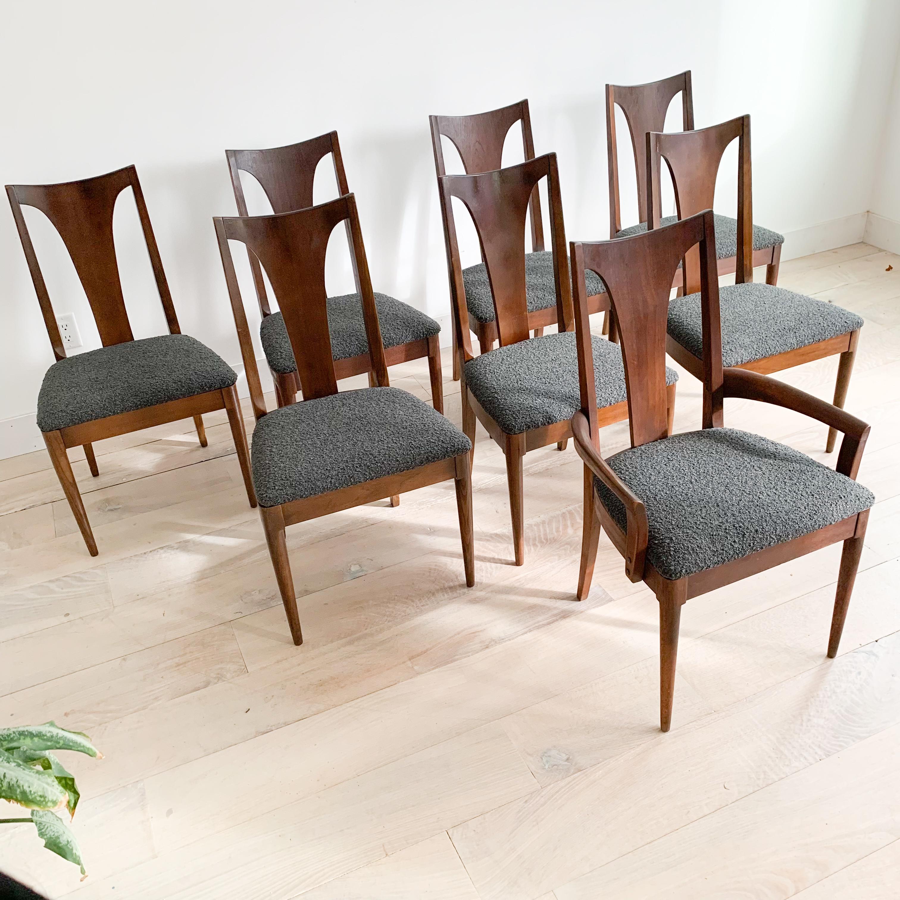 Set of 8 Broyhill Brasilia Dining Chairs - New Upholstery 1