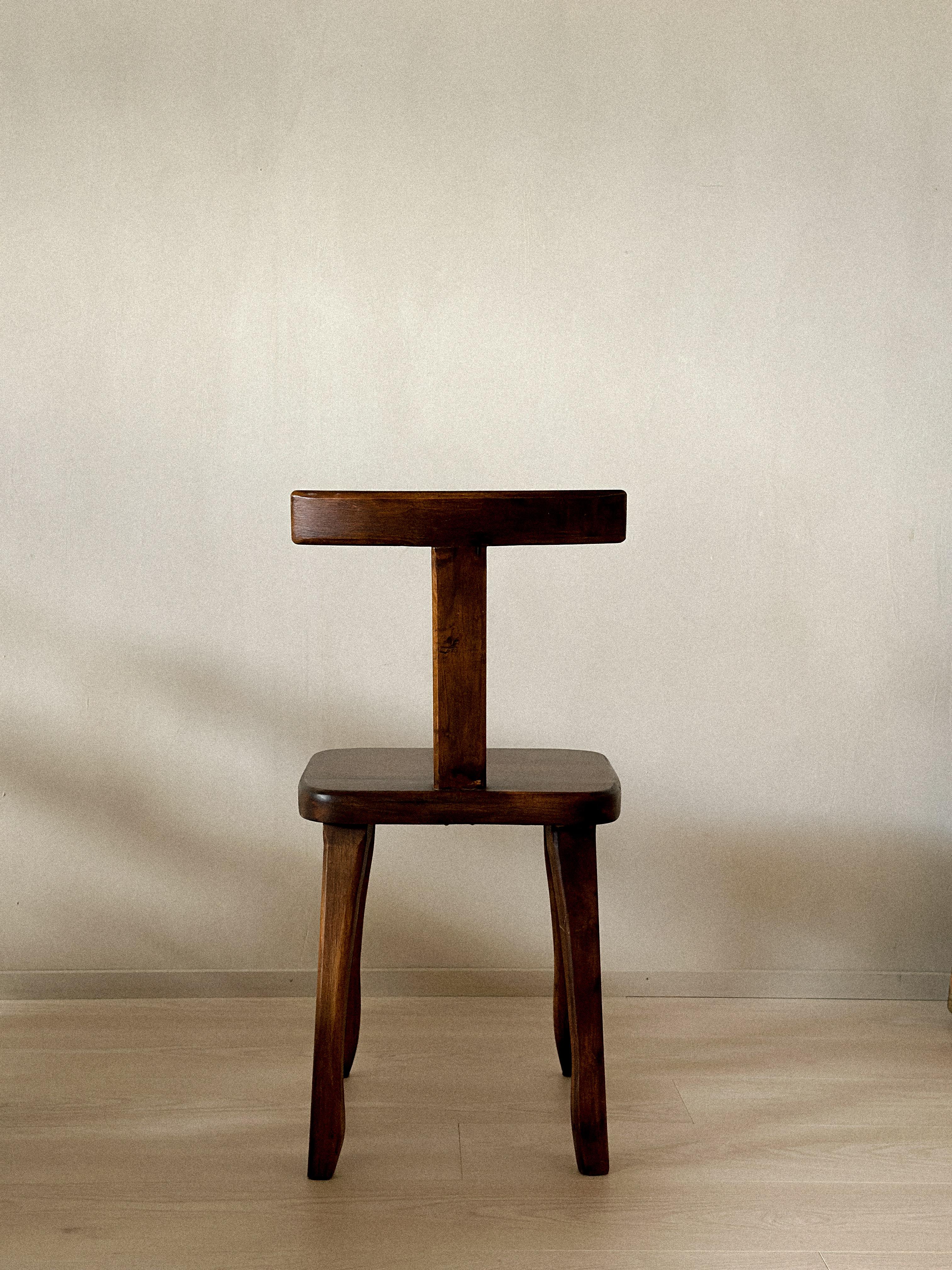 Set of 8 Brutalist Dining Chairs, Aranjou, France c. 1960s en vente 2