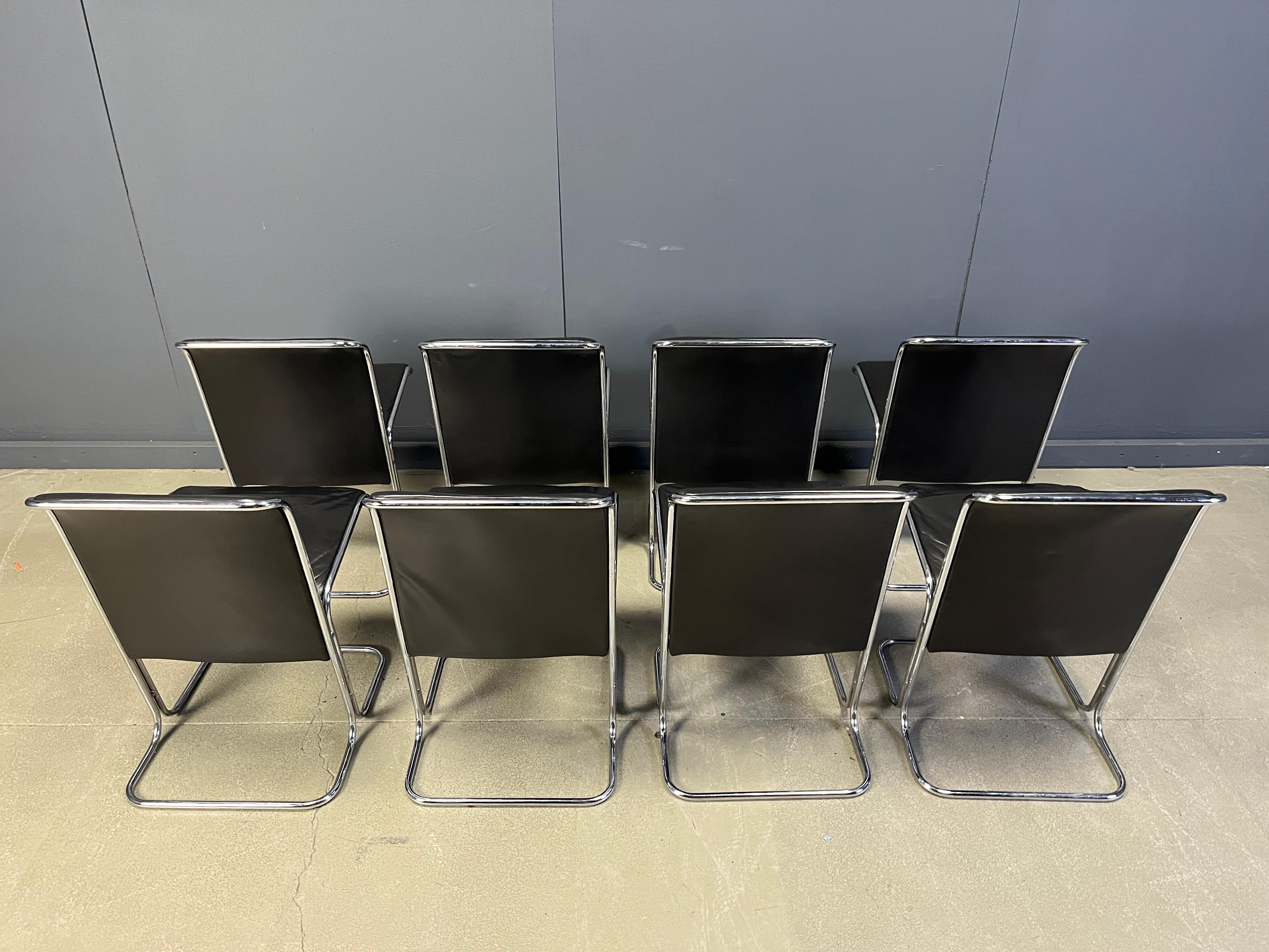 Set of 8 Calla chairs by Antonio Ari Colombo dining chairs, 1970s im Angebot 1