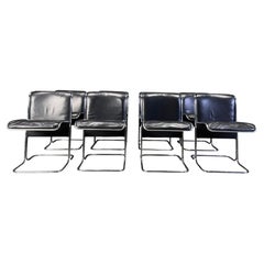 Set of 8 Calla chairs by Antonio Ari Colombo dining chairs, 1970s