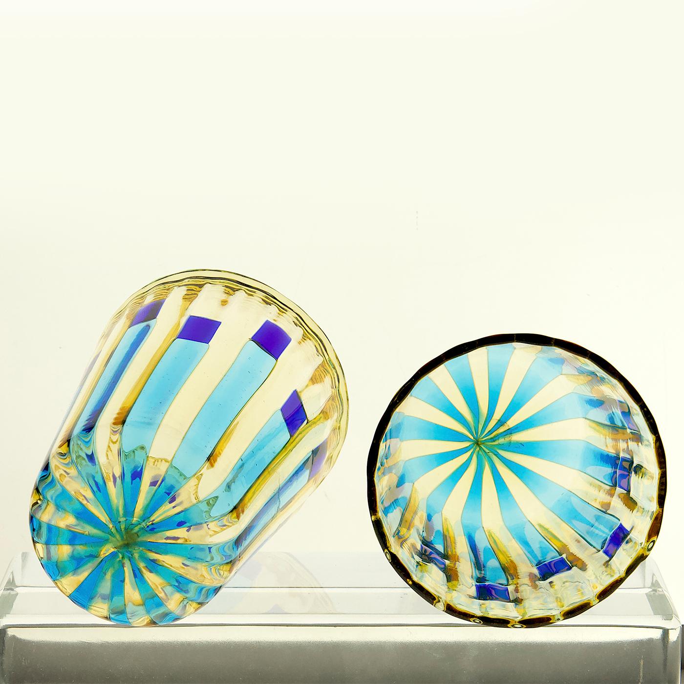 Satz von 8 Campo di Gigli Toscani Glasbechern von Silvio PIattelli im Angebot 4