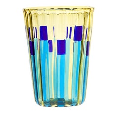 Set of 8 Campo di Gigli Toscani Glass Tumblers by Silvio PIattelli