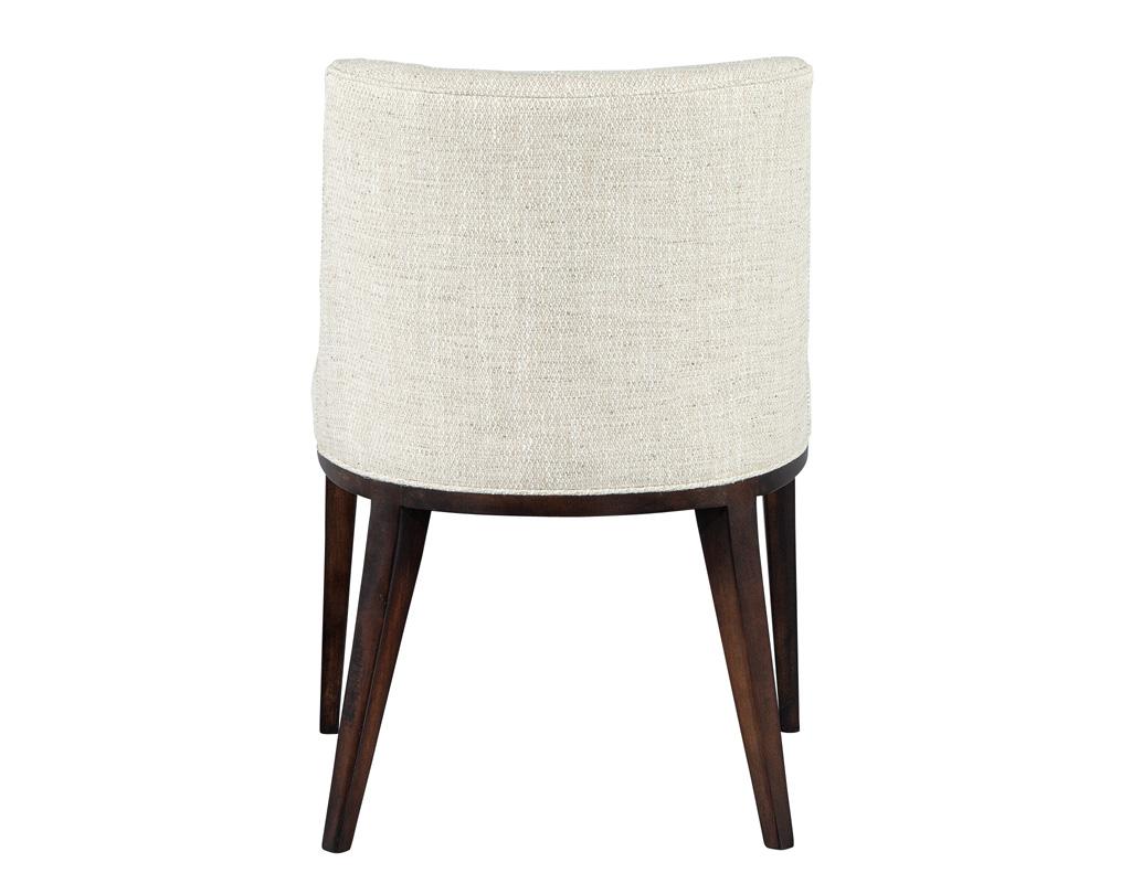 Tissu Ensemble de 8 chaises de salle à manger Carrocel Custom Dawson en vente