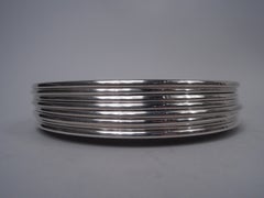 Satz von 8 Cartier American Modern Sterling Silber Brot & Butter Teller