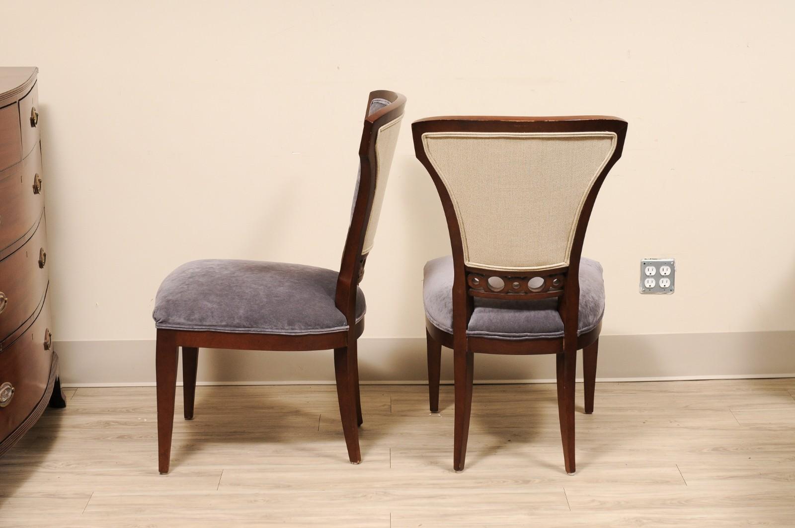 Set of 8 Century Furniture Company Fan Wood Side Dining Chairs For Sale 2