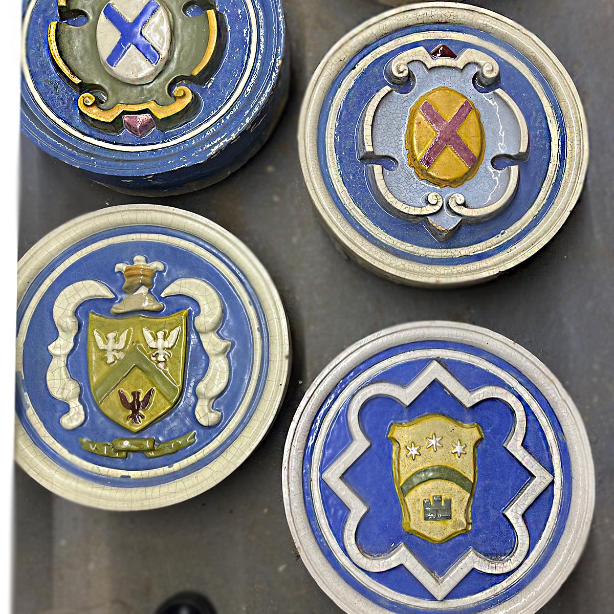 Set of 8 Ceramic Architectural Roundels, Sold Individually For Sale 5