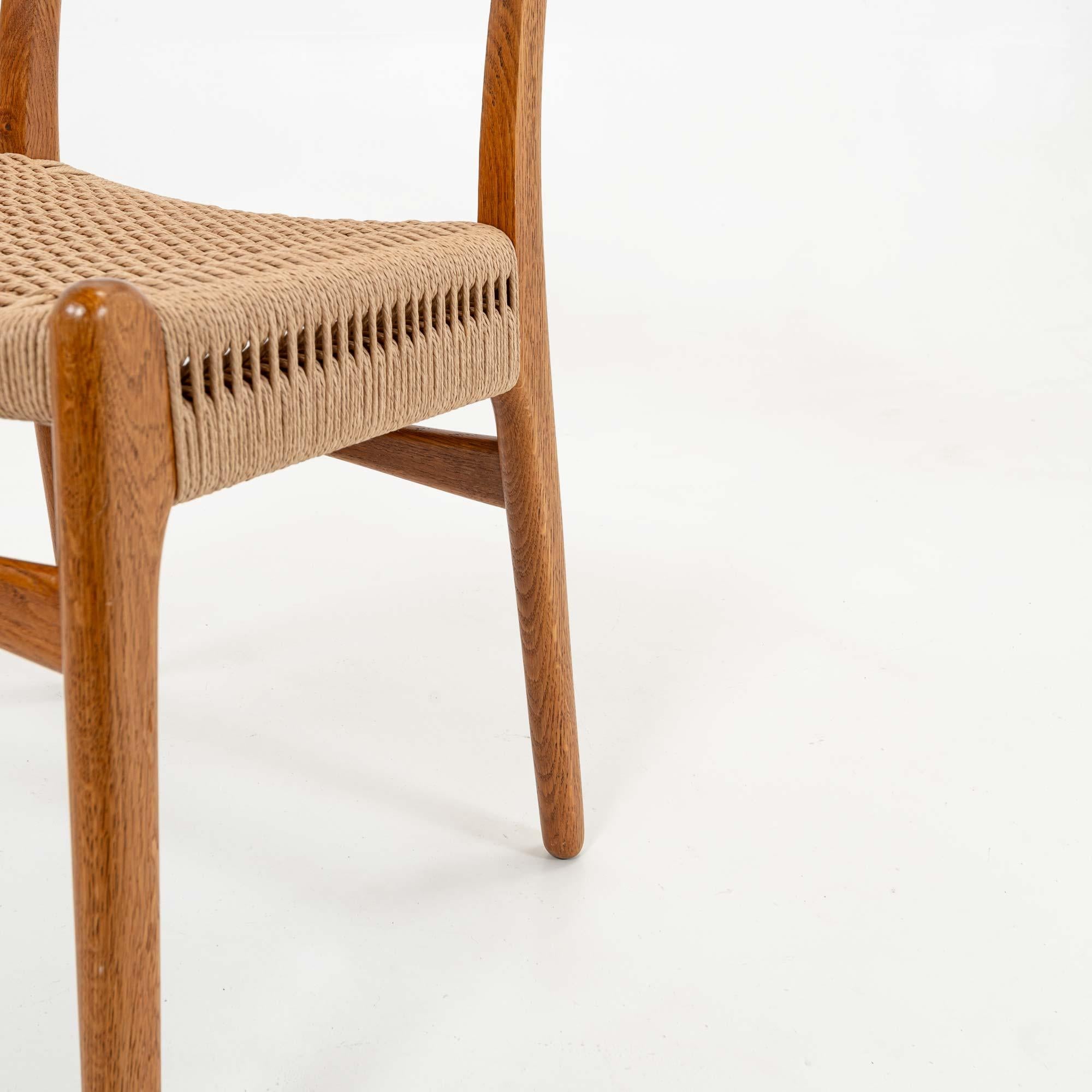 Set di 8 sedie CH23 di Hans Wegner per Carl Hansen & Son in Oak e Teak in vendita 5