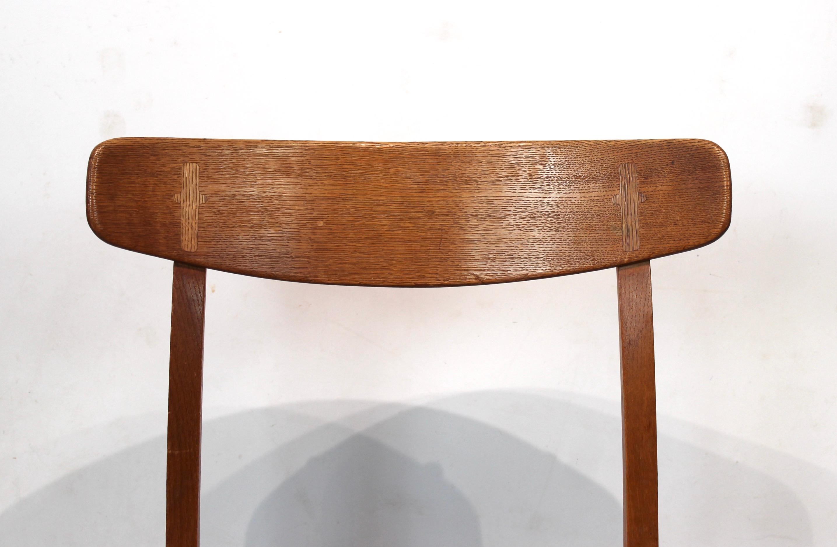Danish Set of 8 CH23 dining chairs by Hans Wegner and Carl Hansen & Son, 1950s