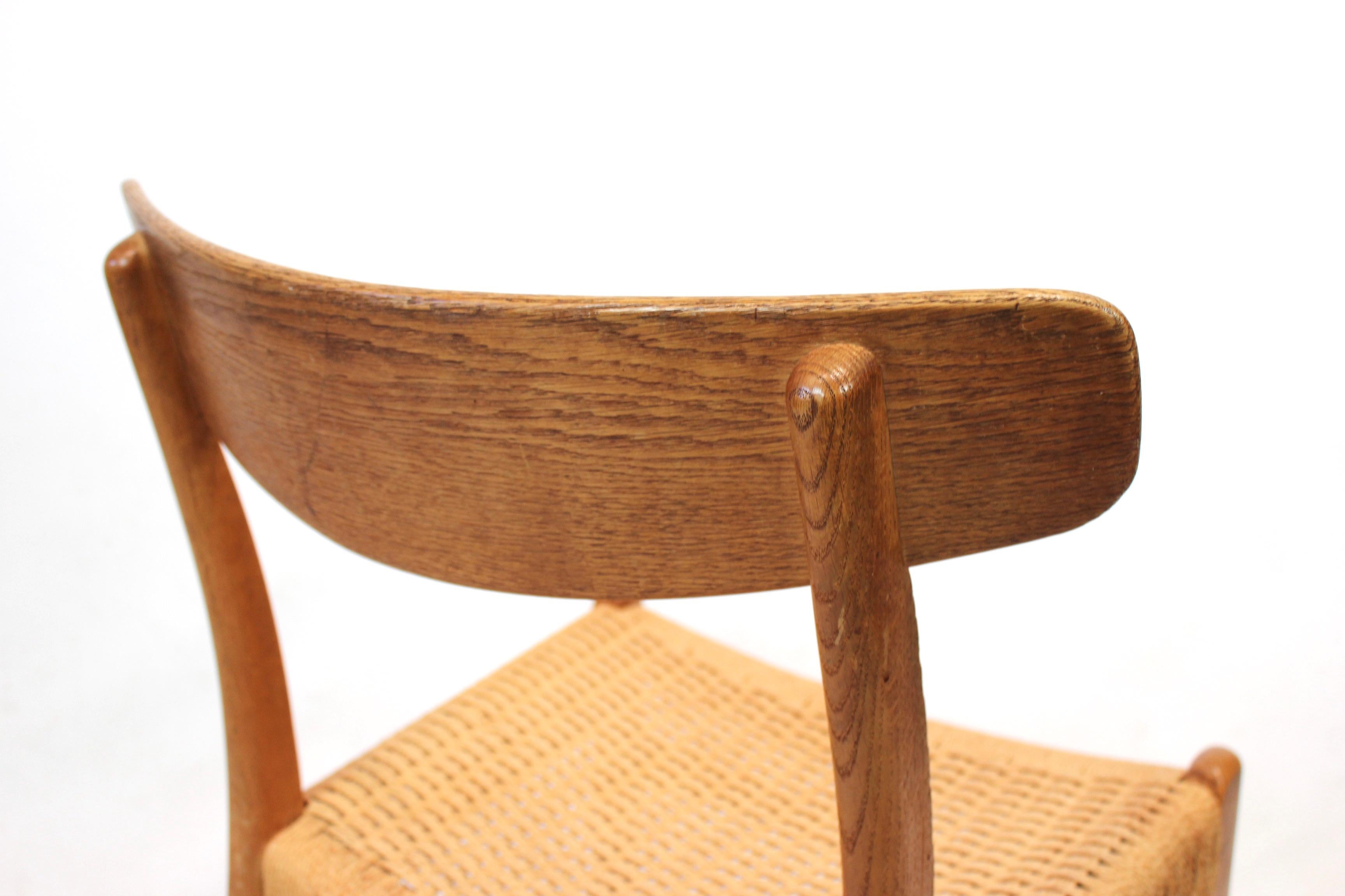 Set of 8 CH23 dining chairs by Hans Wegner and Carl Hansen & Son, 1950s 1