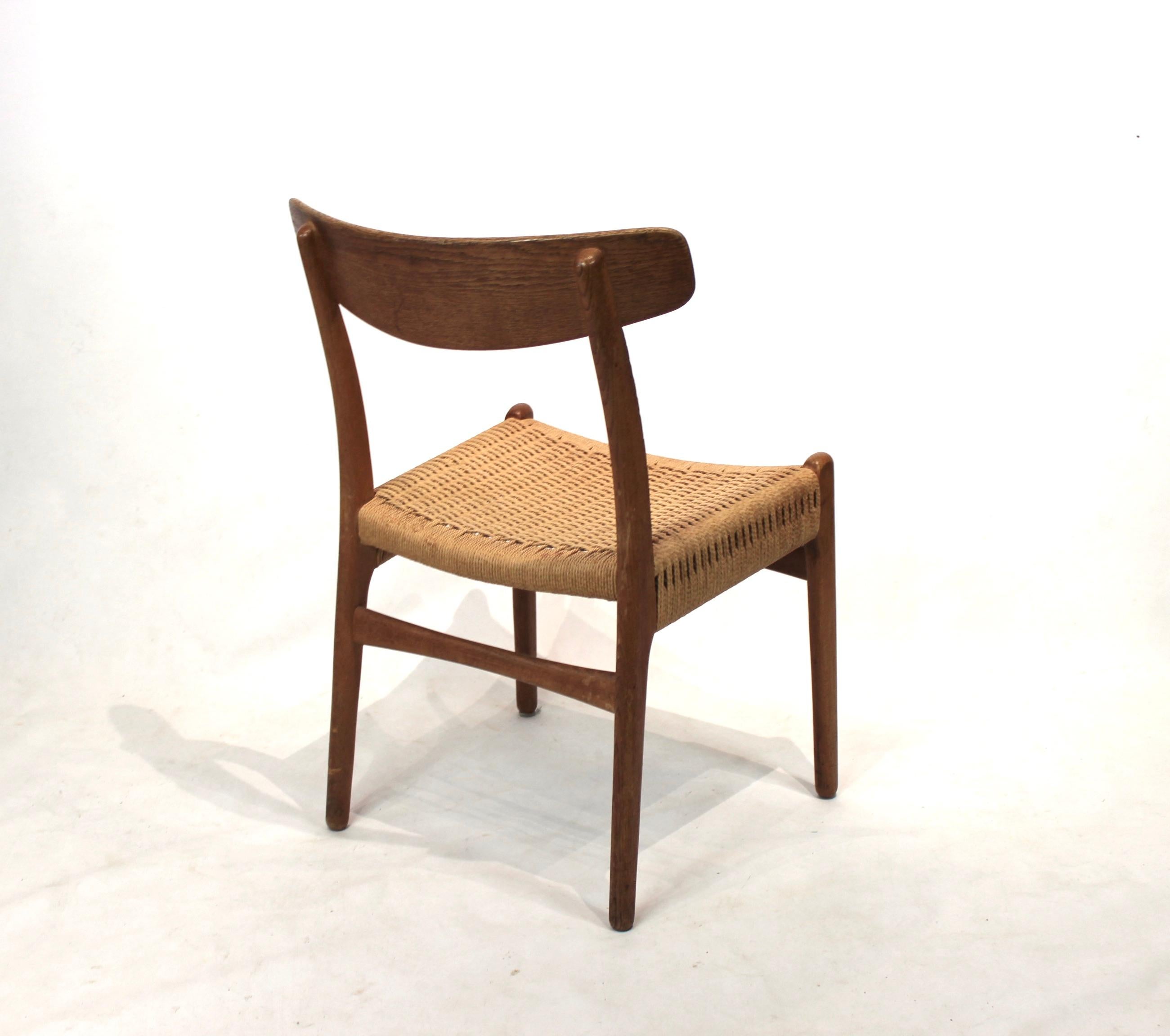 Set of 8 CH23 dining chairs by Hans Wegner and Carl Hansen & Son, 1950s 2